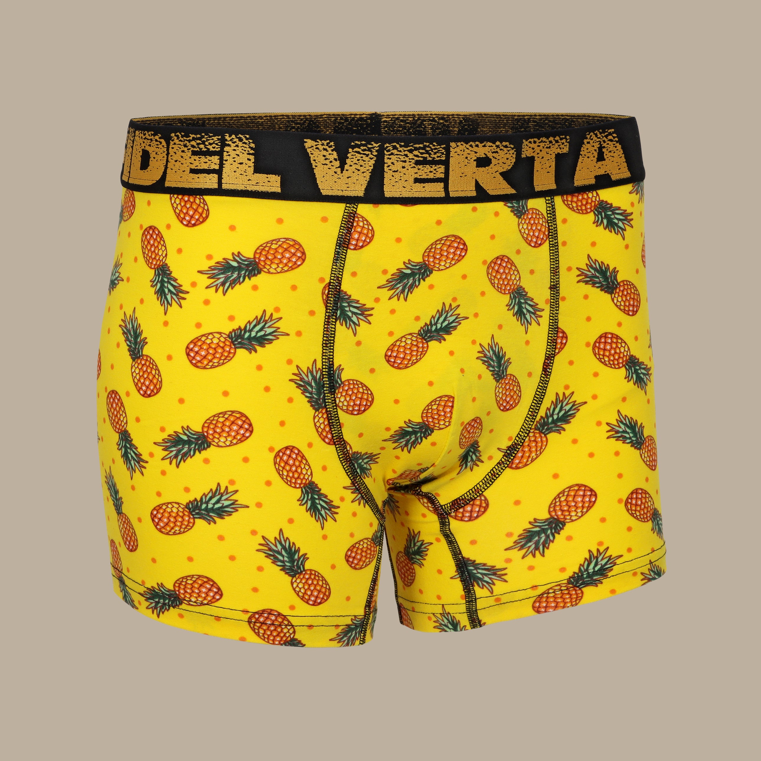 Pineapple Vibes: Fidel Verta Men's Printed Boxers