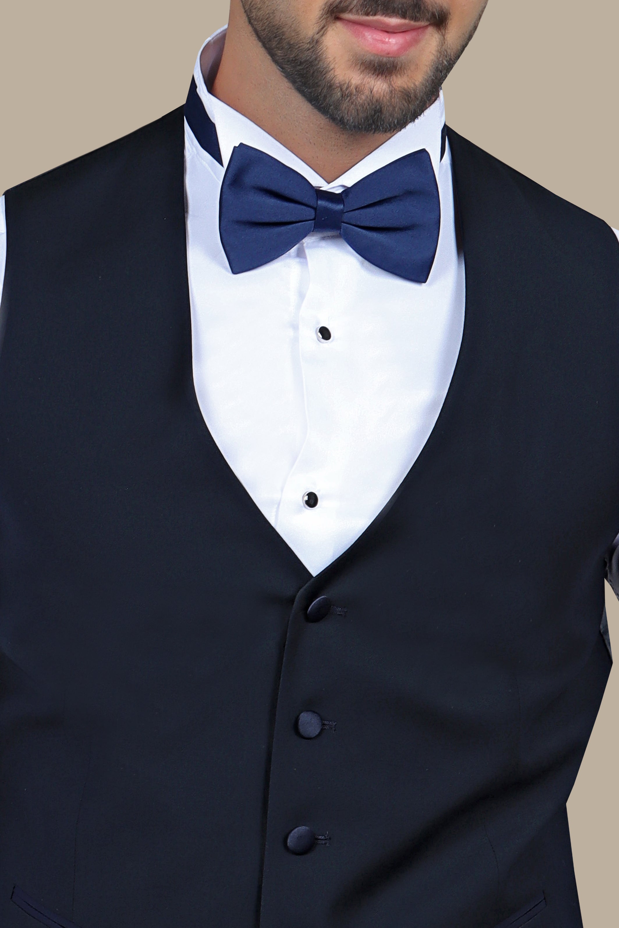 Navy V-Neck Vest: Classic Elegance