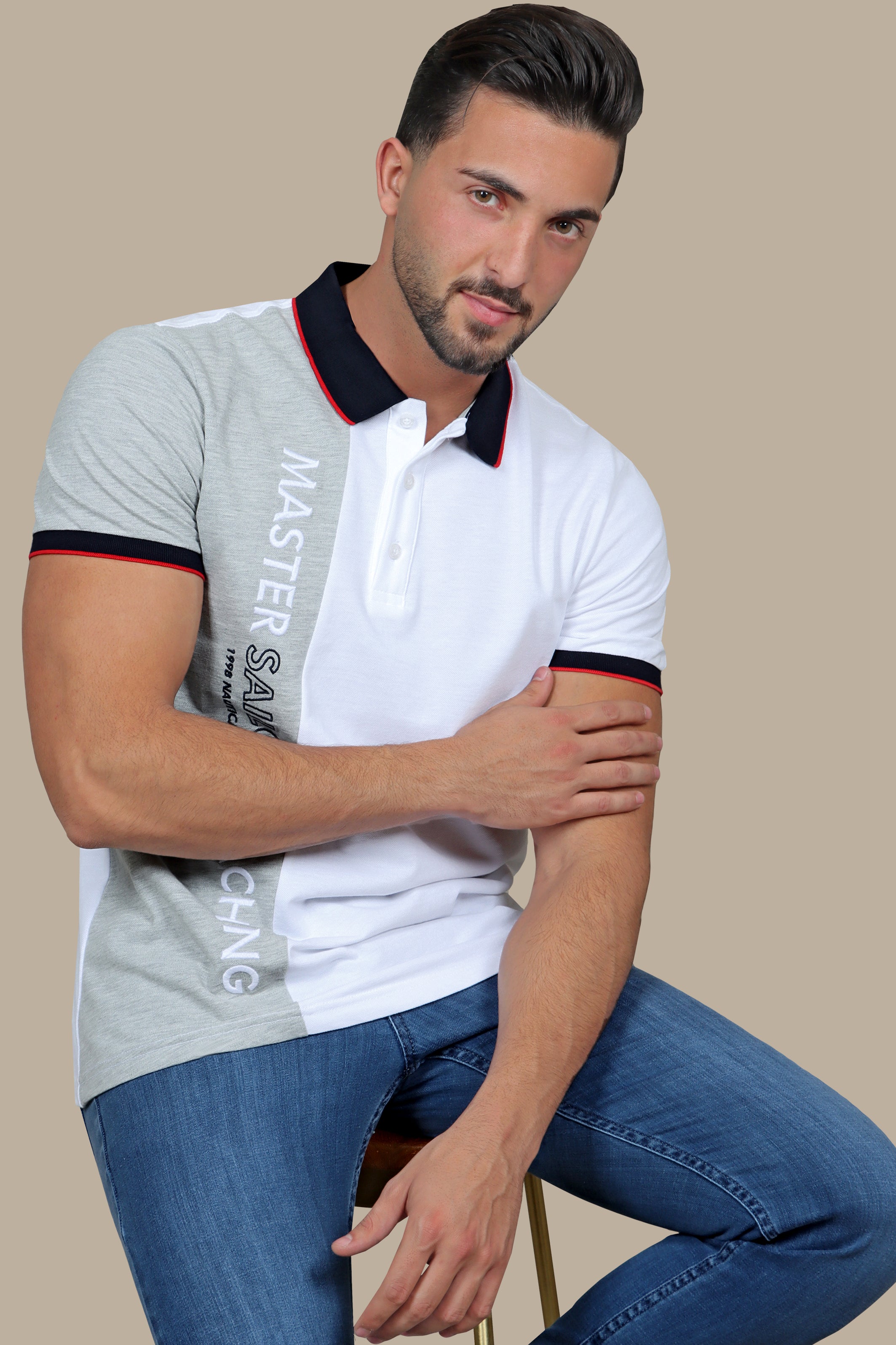 Polo Printed Yachting | White