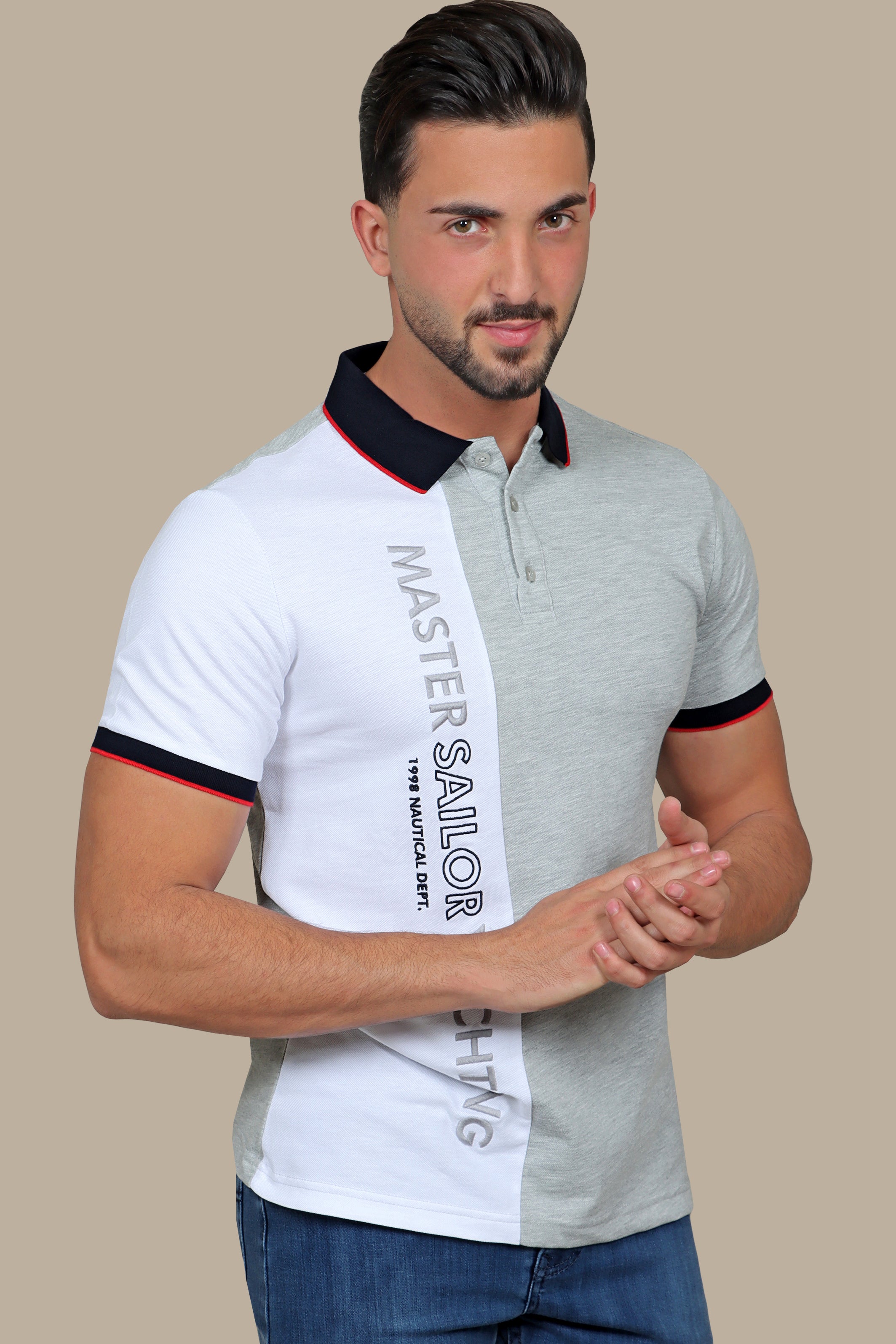 Polo Printed Yachting | White