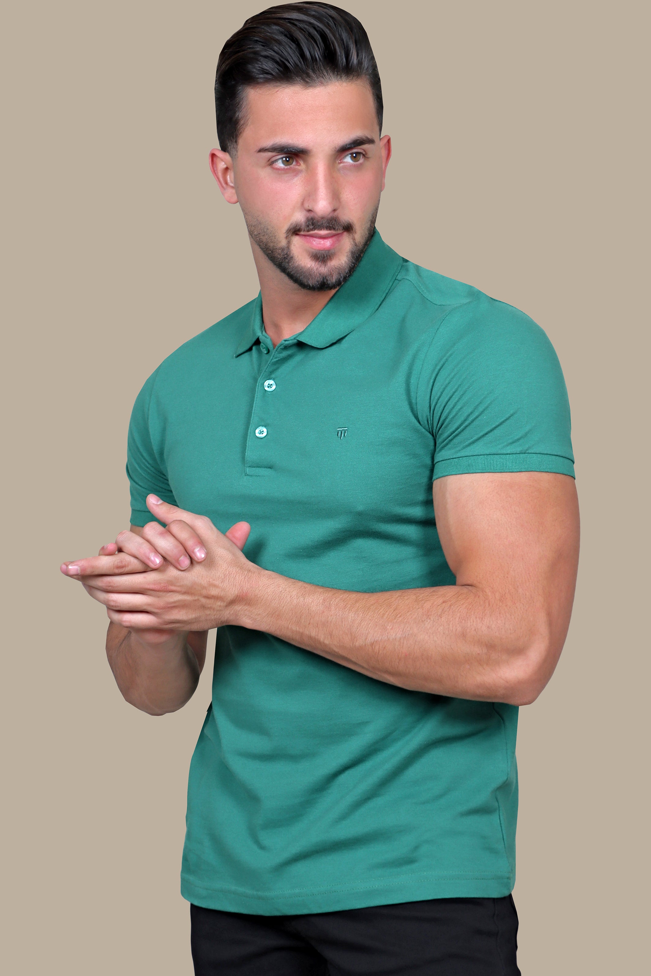 Dark Green Polo Piquet Short Sleeve