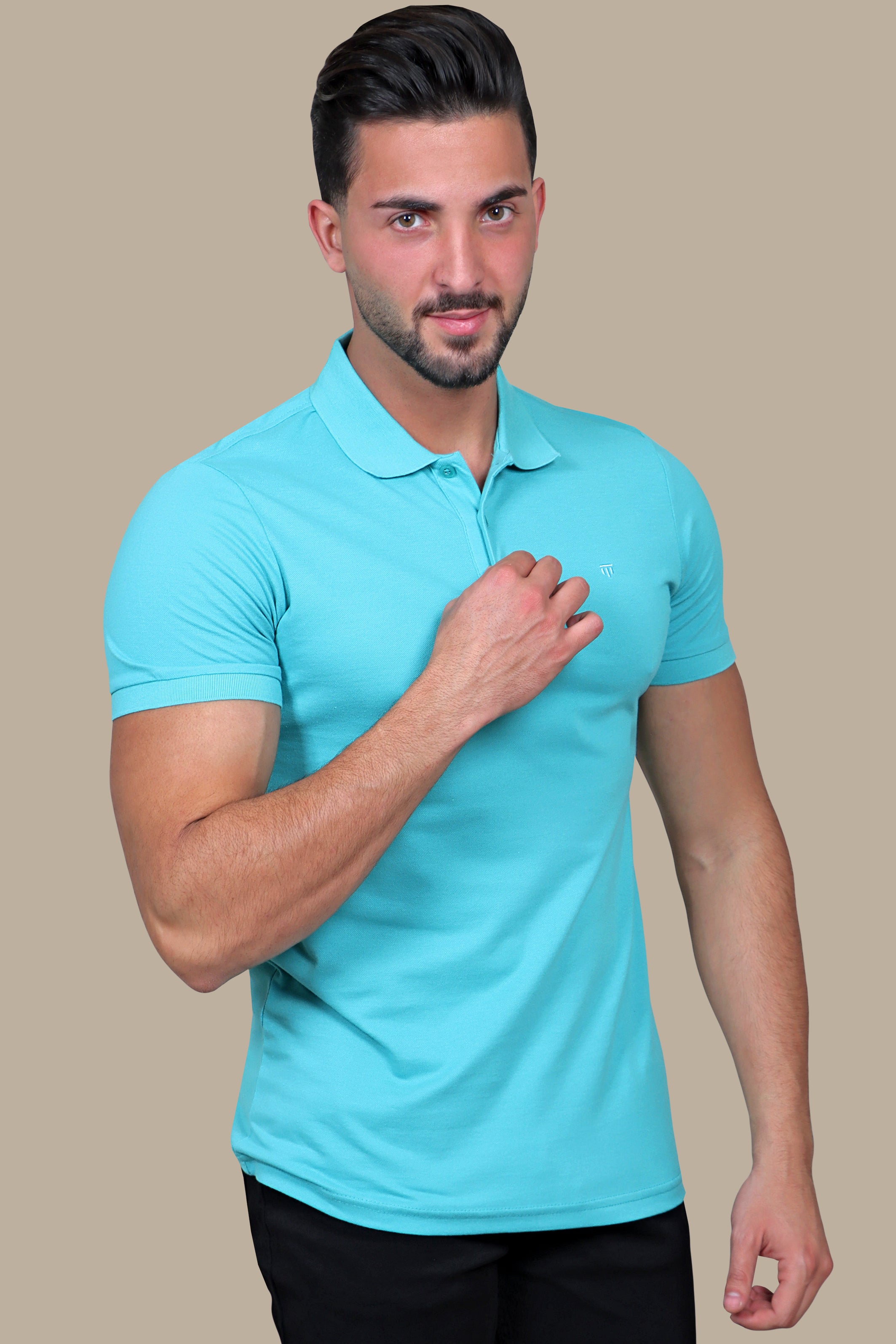 Polo Piquet Basic | Aqua