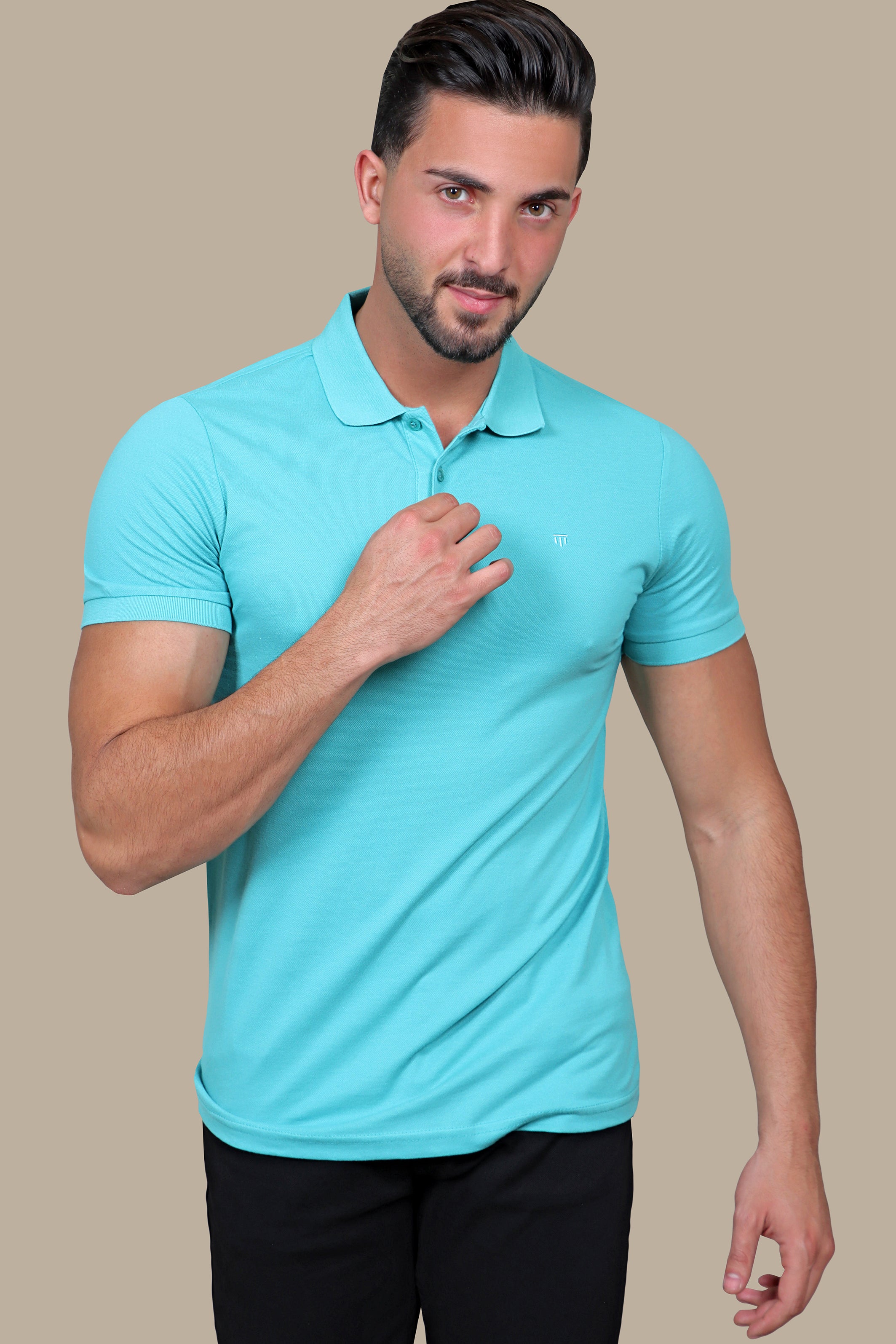 Polo Piquet Basic | Aqua