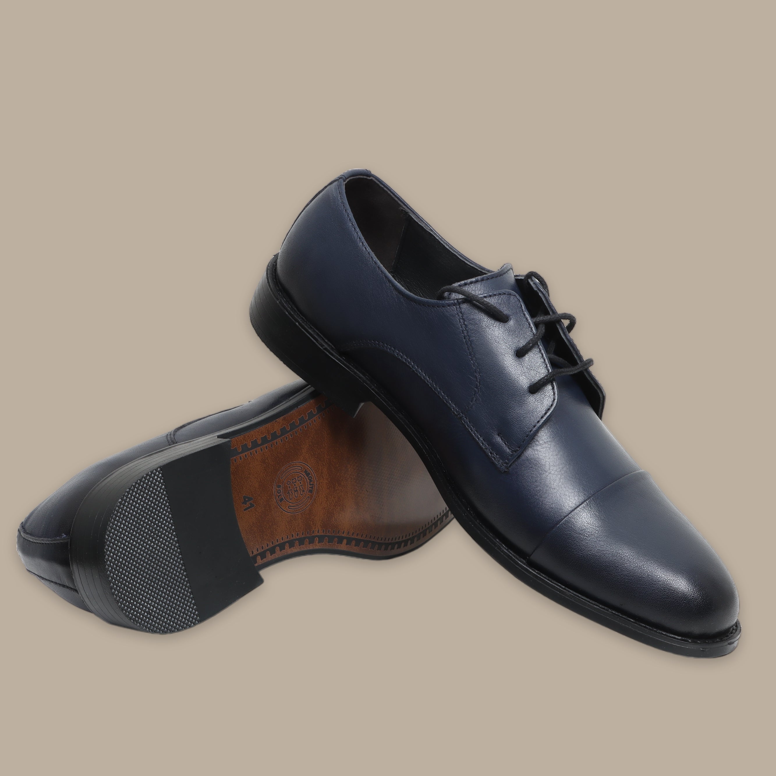 Navy Classic Oxford Shoes