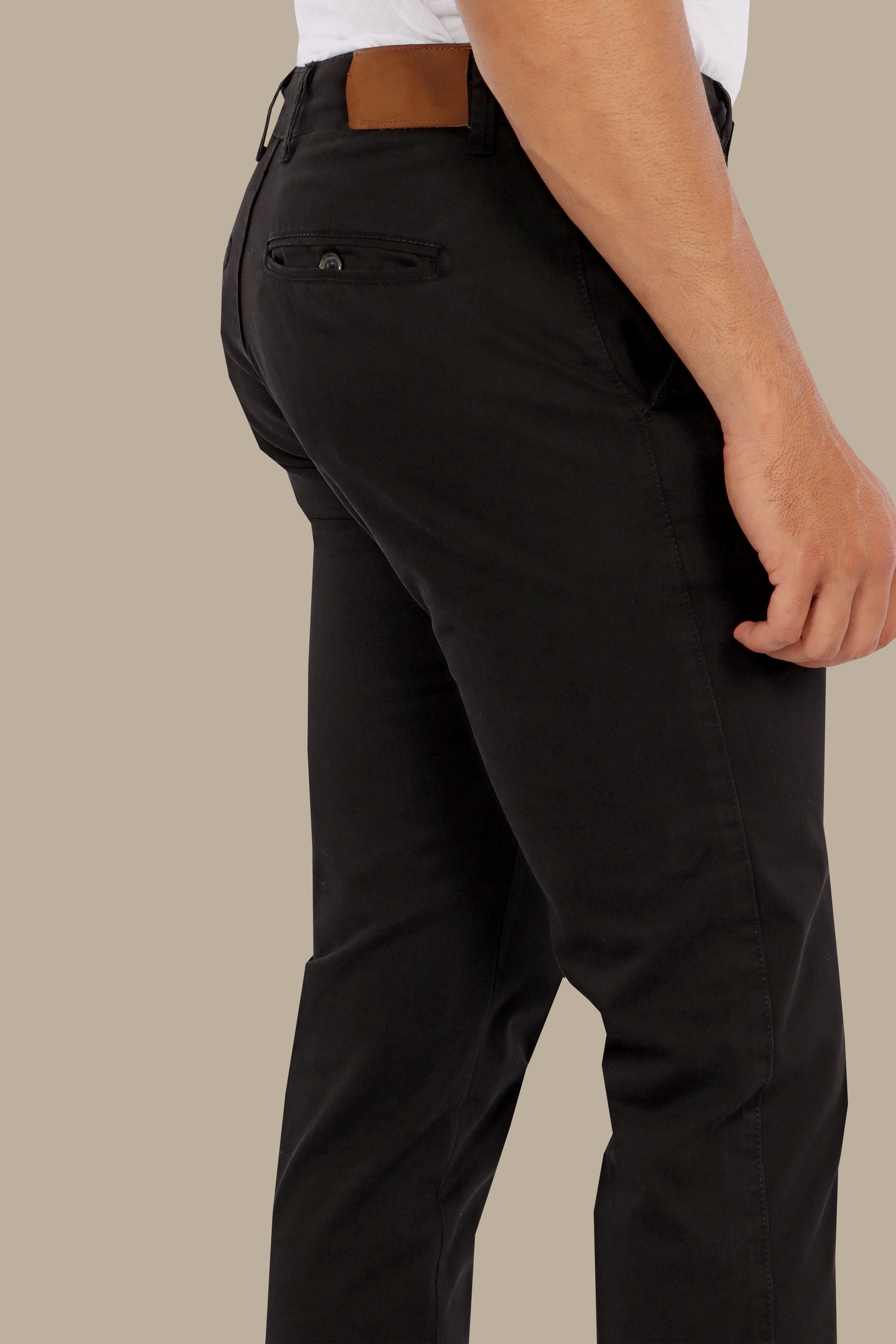 Black Slim Fit Chino Trouser