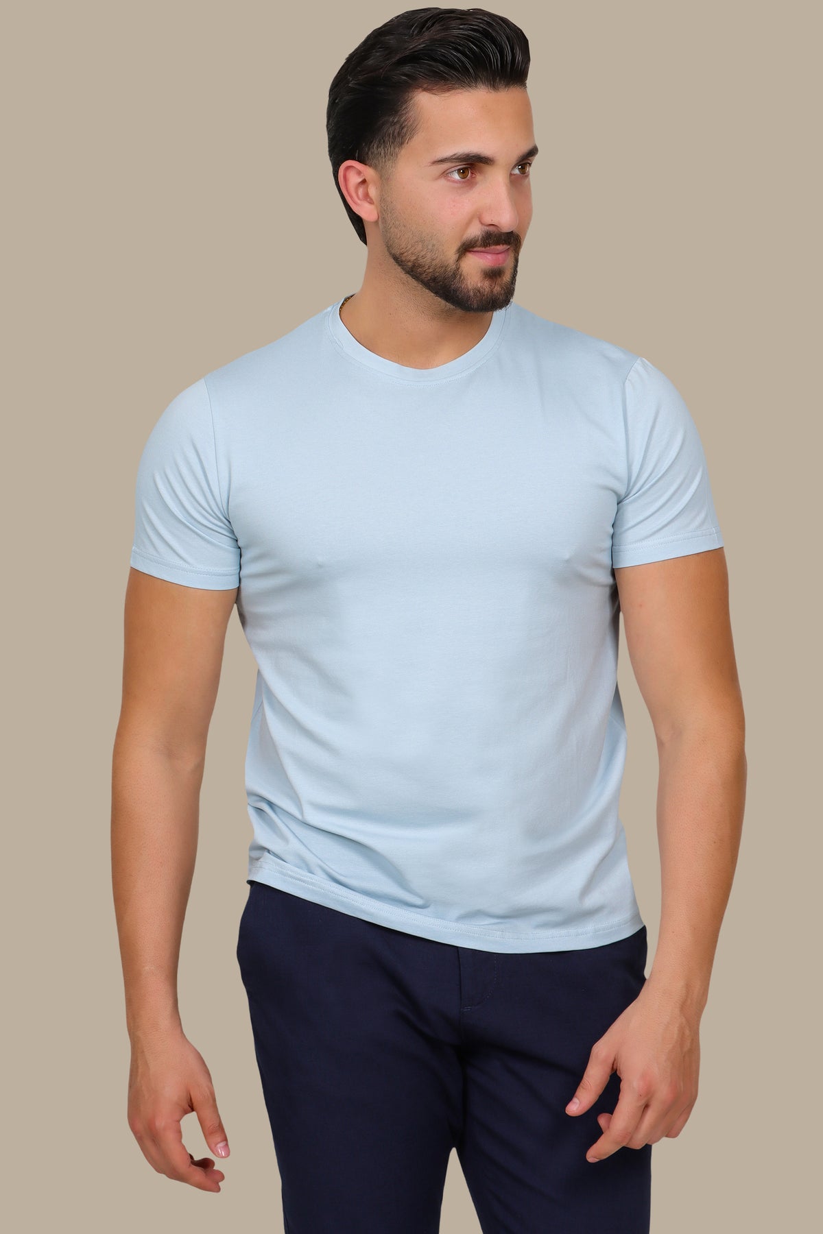 Basic Round Neck Short Sleeve T-Shirt