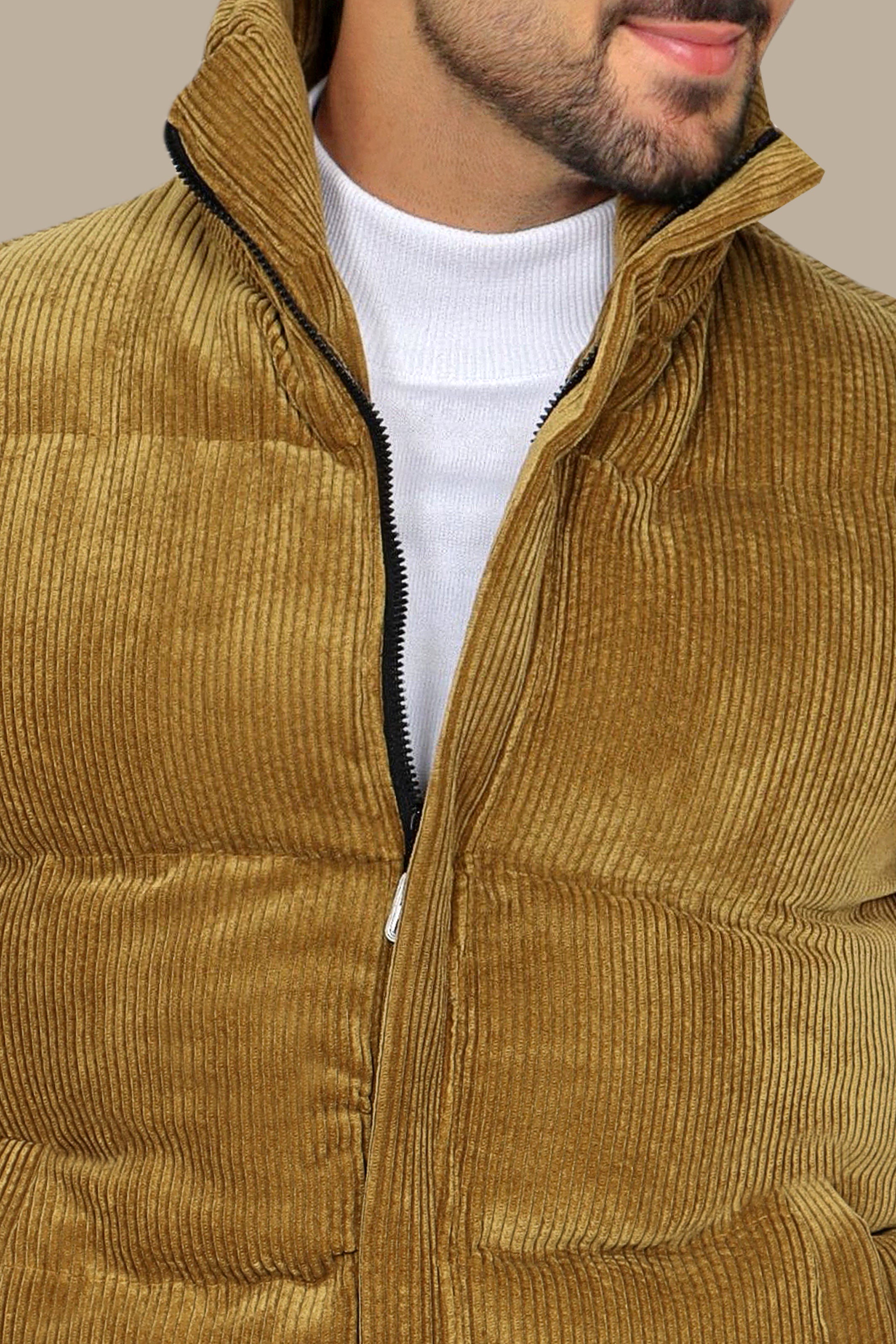 Khaki Corduroy Vest