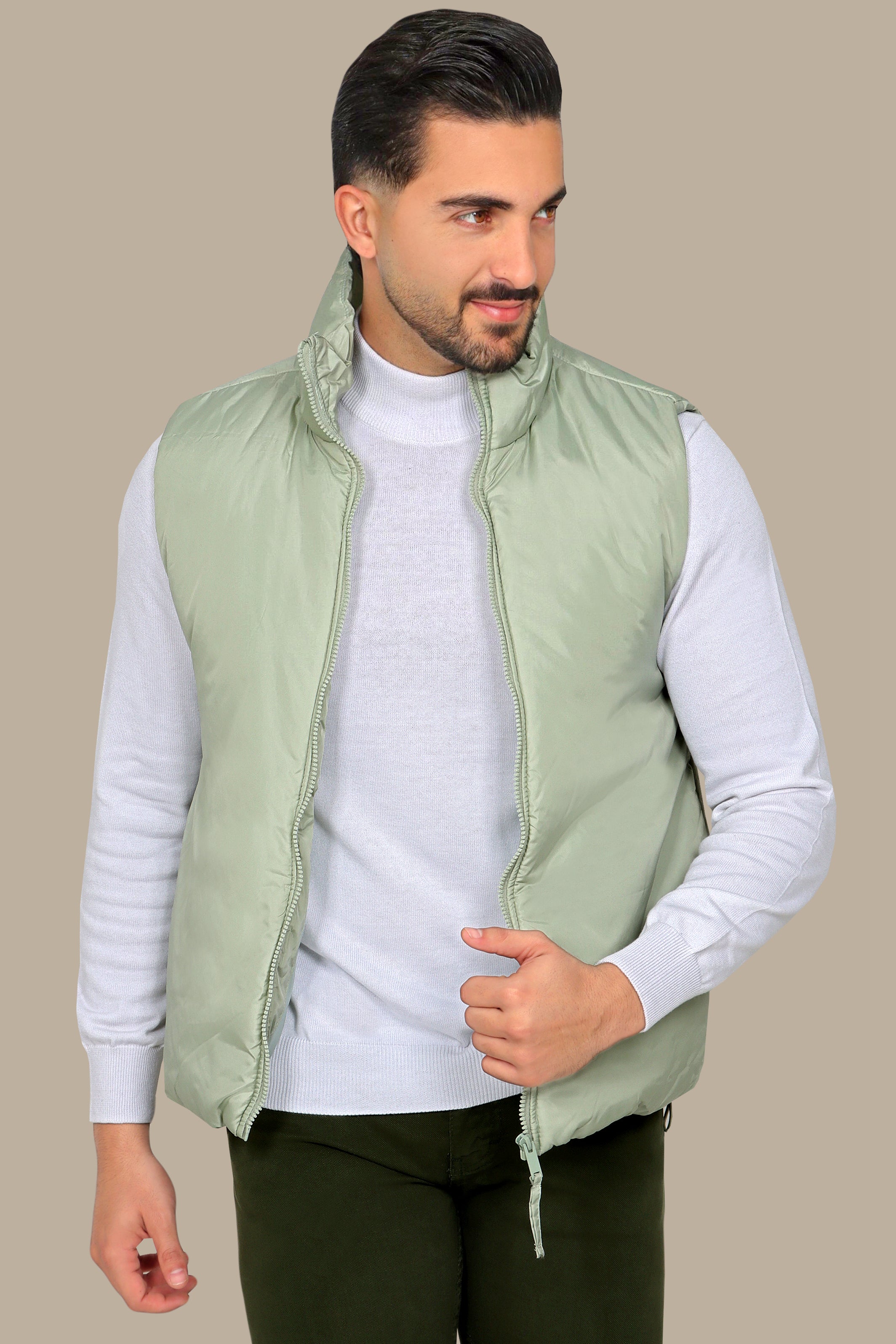 Light Green Basic Vest