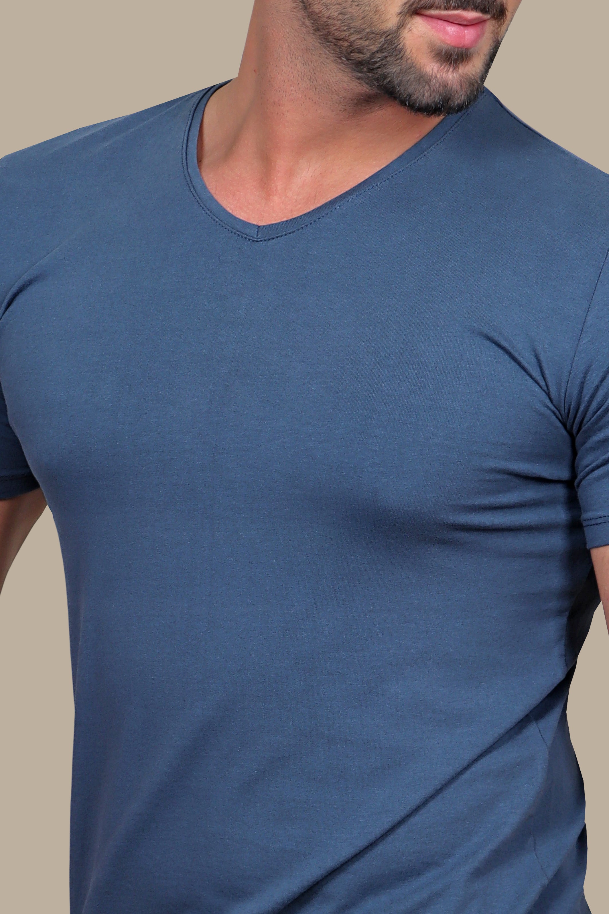 Petrol V-Neck T-Shirt: Everyday Essential