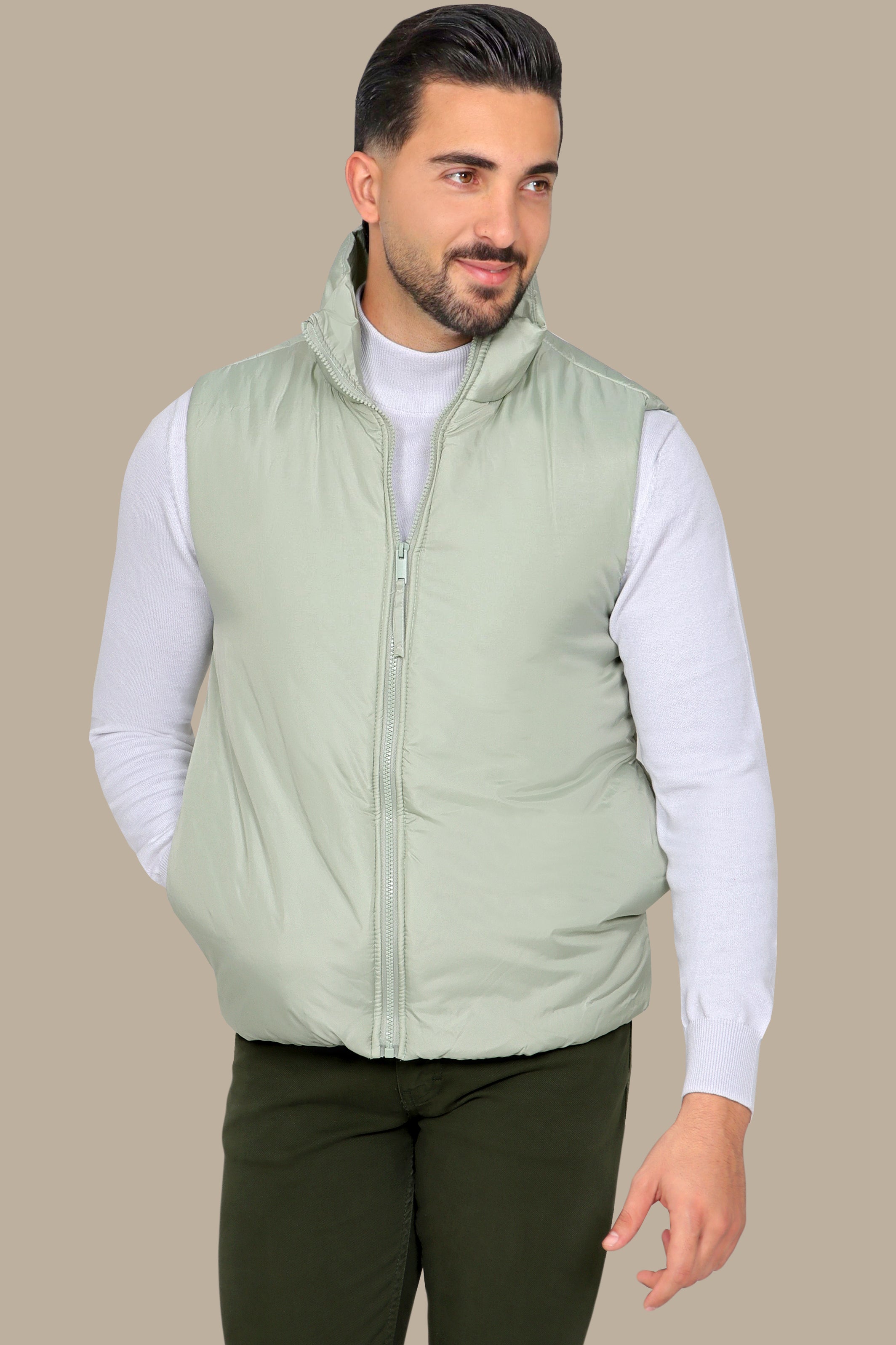 Light Green Basic Vest