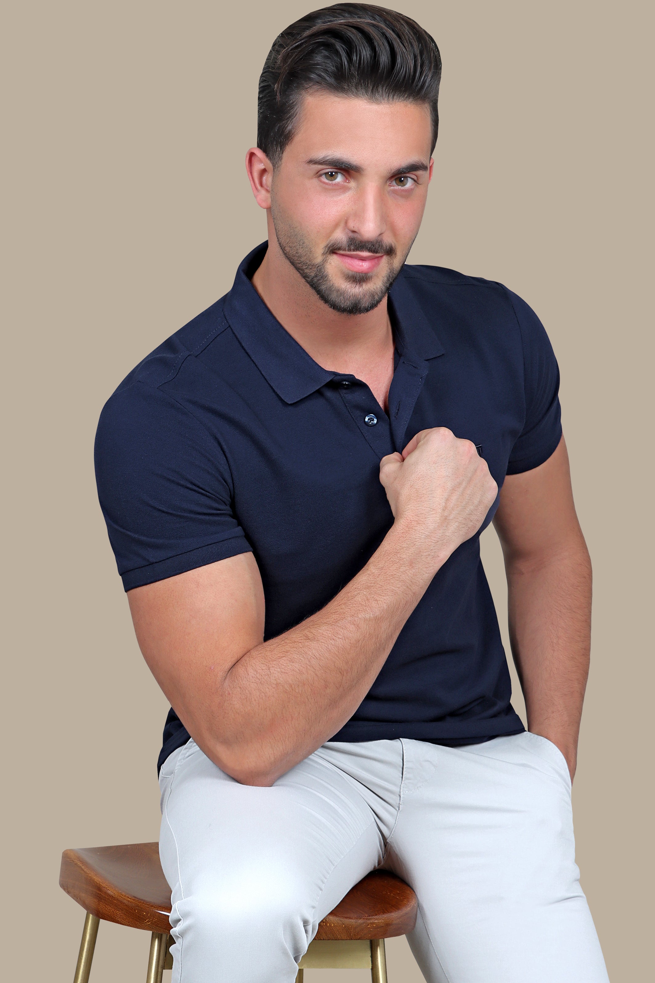 Navy Polo: Basic Piquet