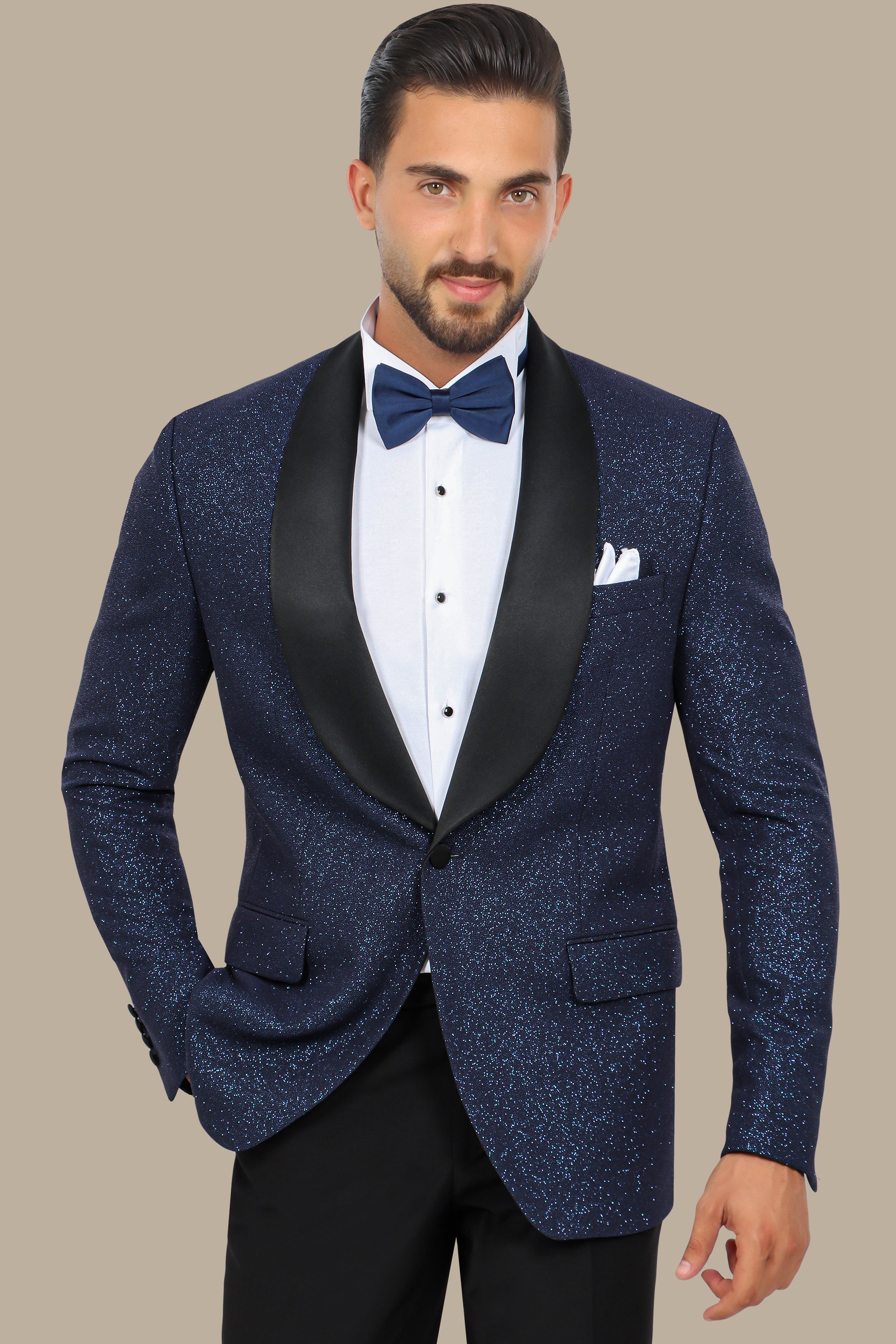 Navy Glitter Colchale Tuxedo FV Special Collection