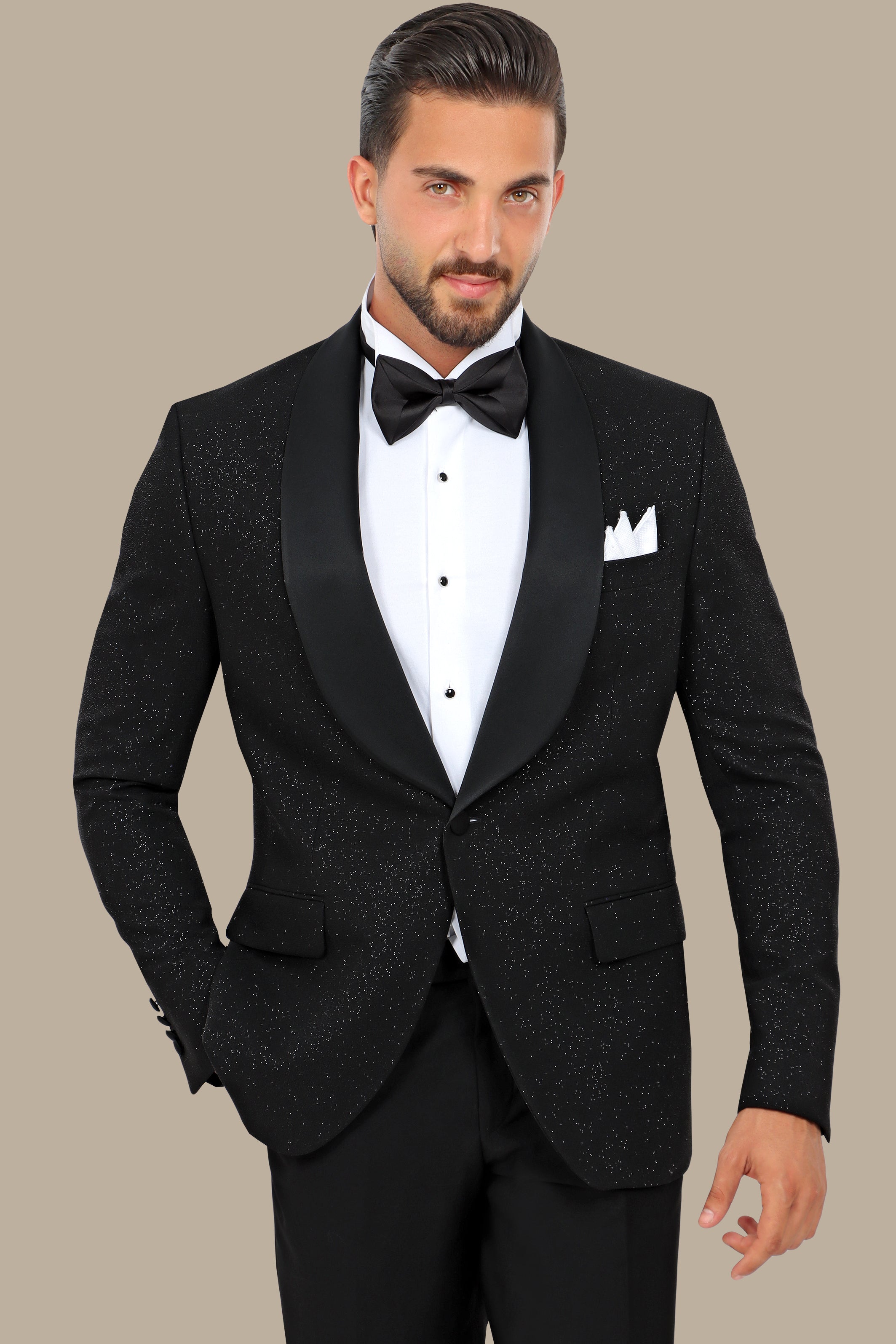 Black Glitter Colchale Tuxedo Fv special collection