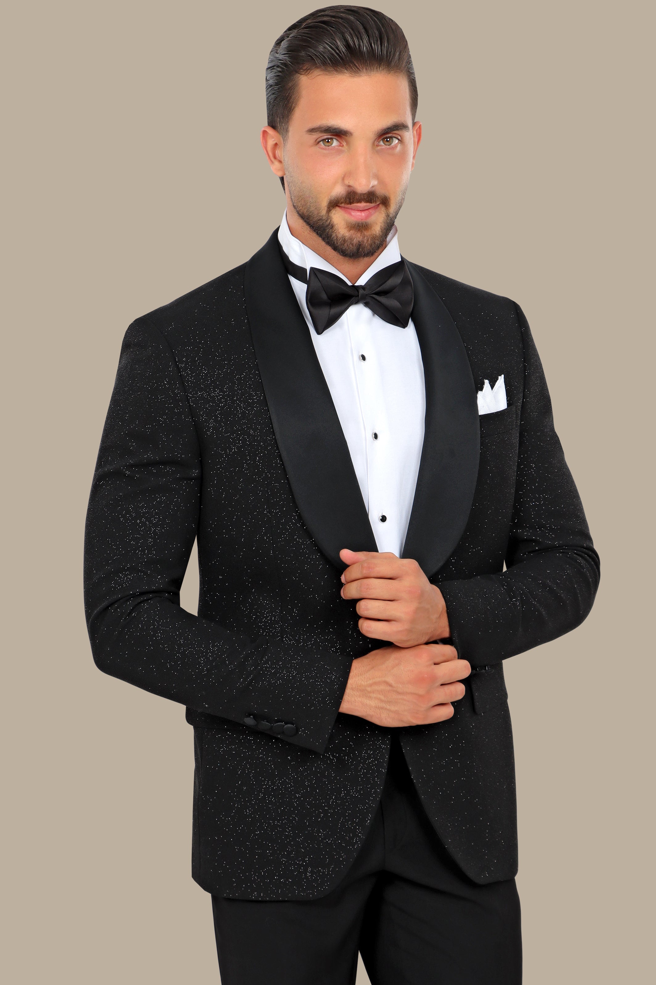 Black Glitter Colchale Tuxedo Fv special collection