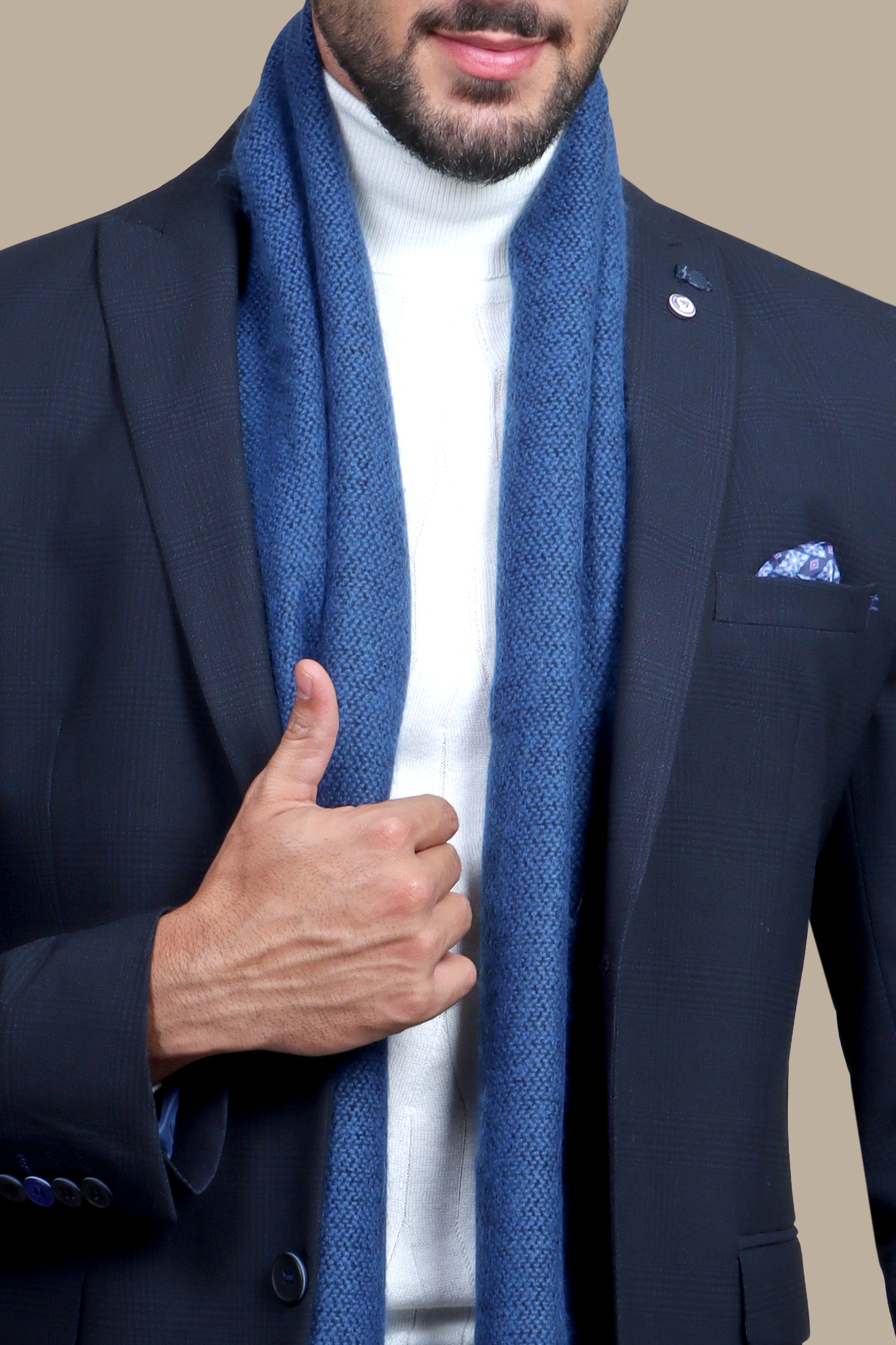 Navy Pow Lycra Sport Blazer