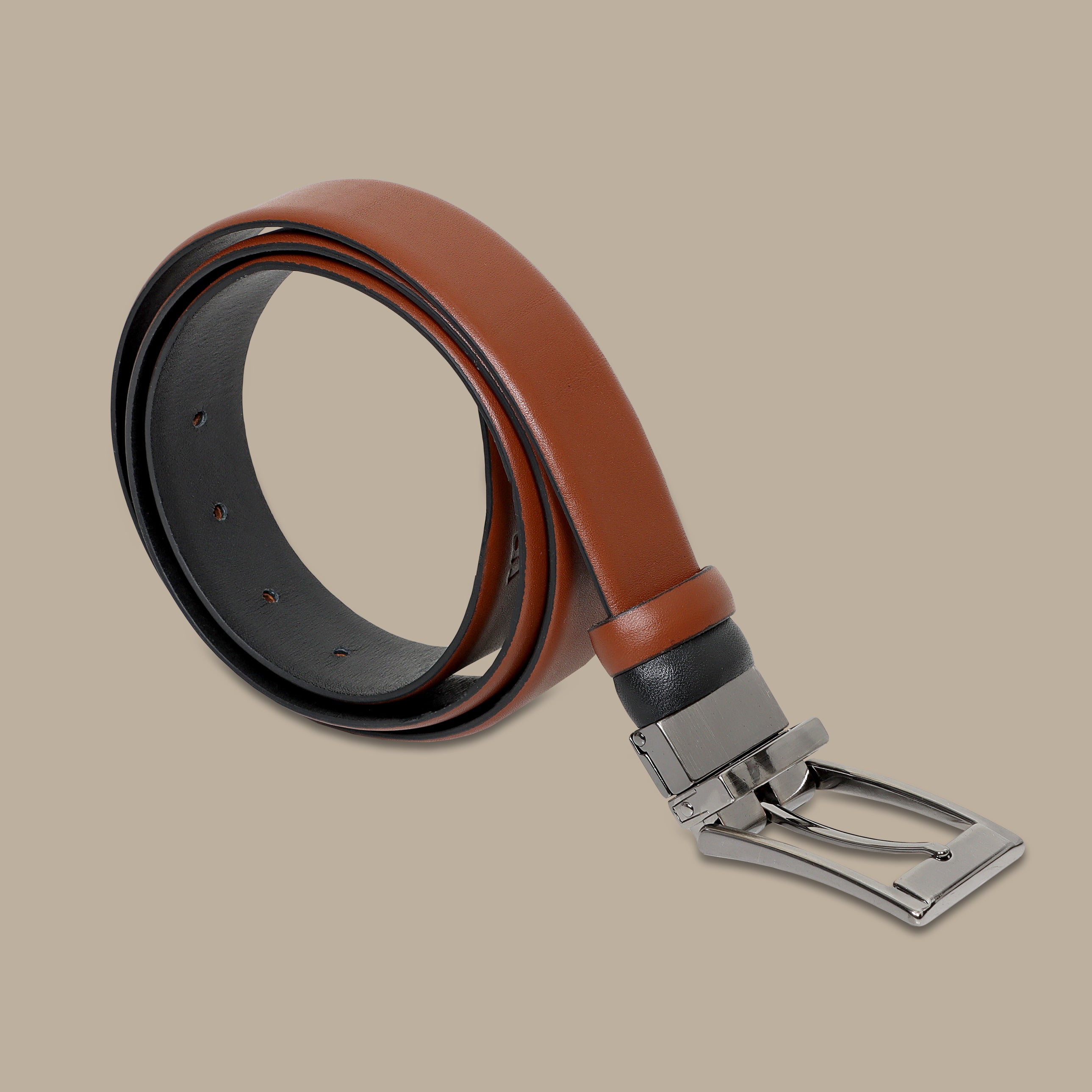 Black Reversible Leather Belt: Double the Style