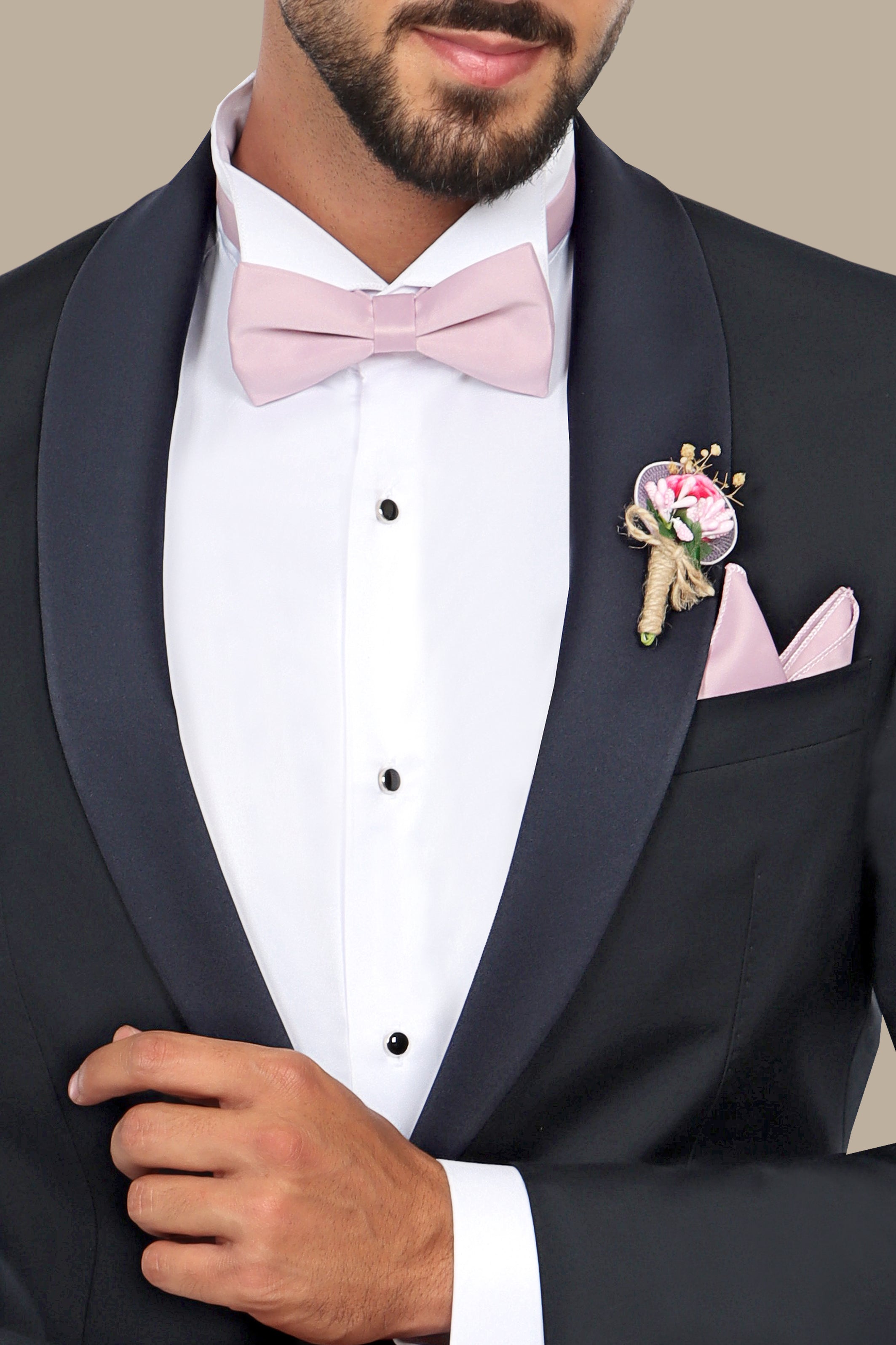 Midnight Elegance: The Navy Tuxedo with Shawl Lapel