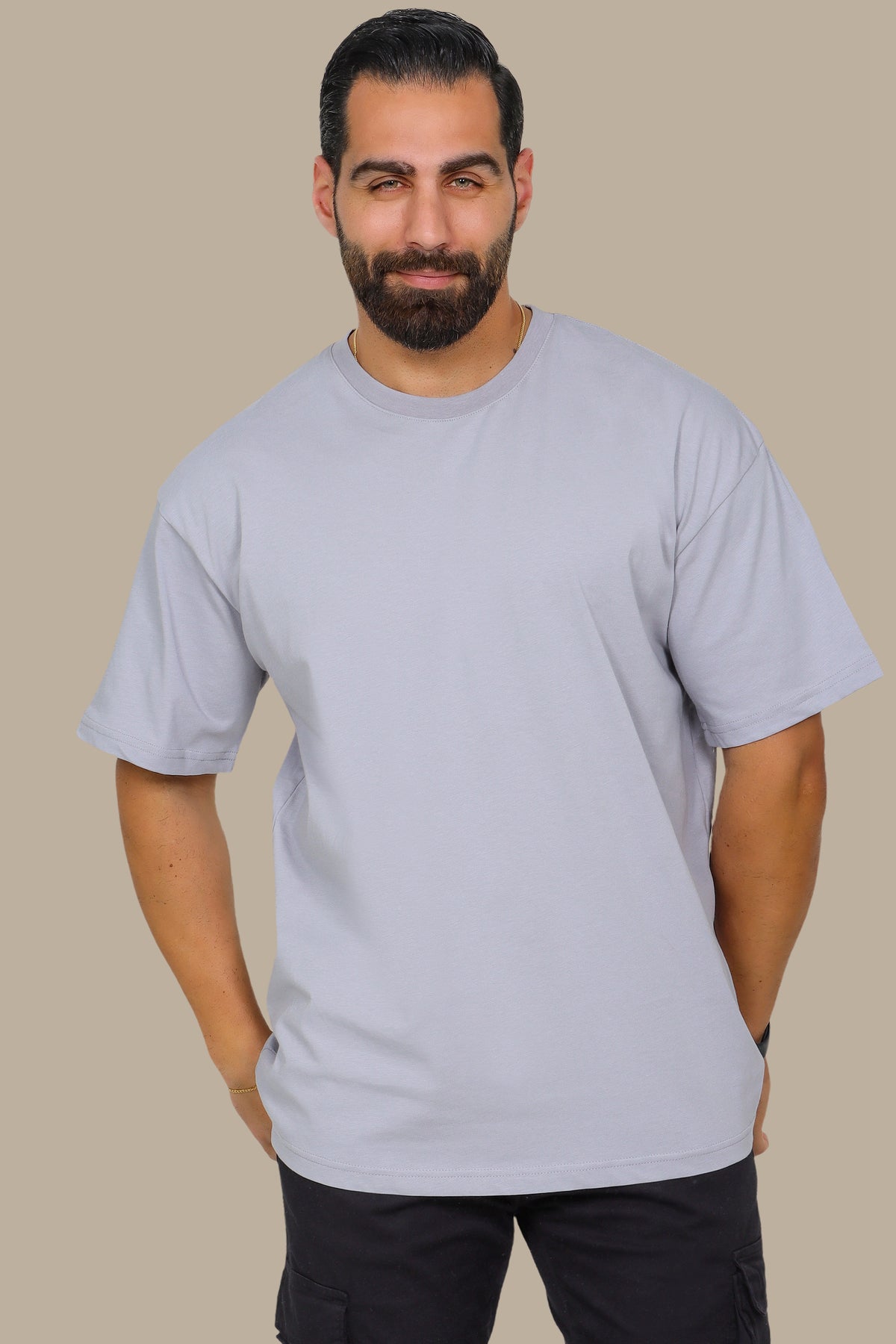Half Oversized Cotton T-Shirt