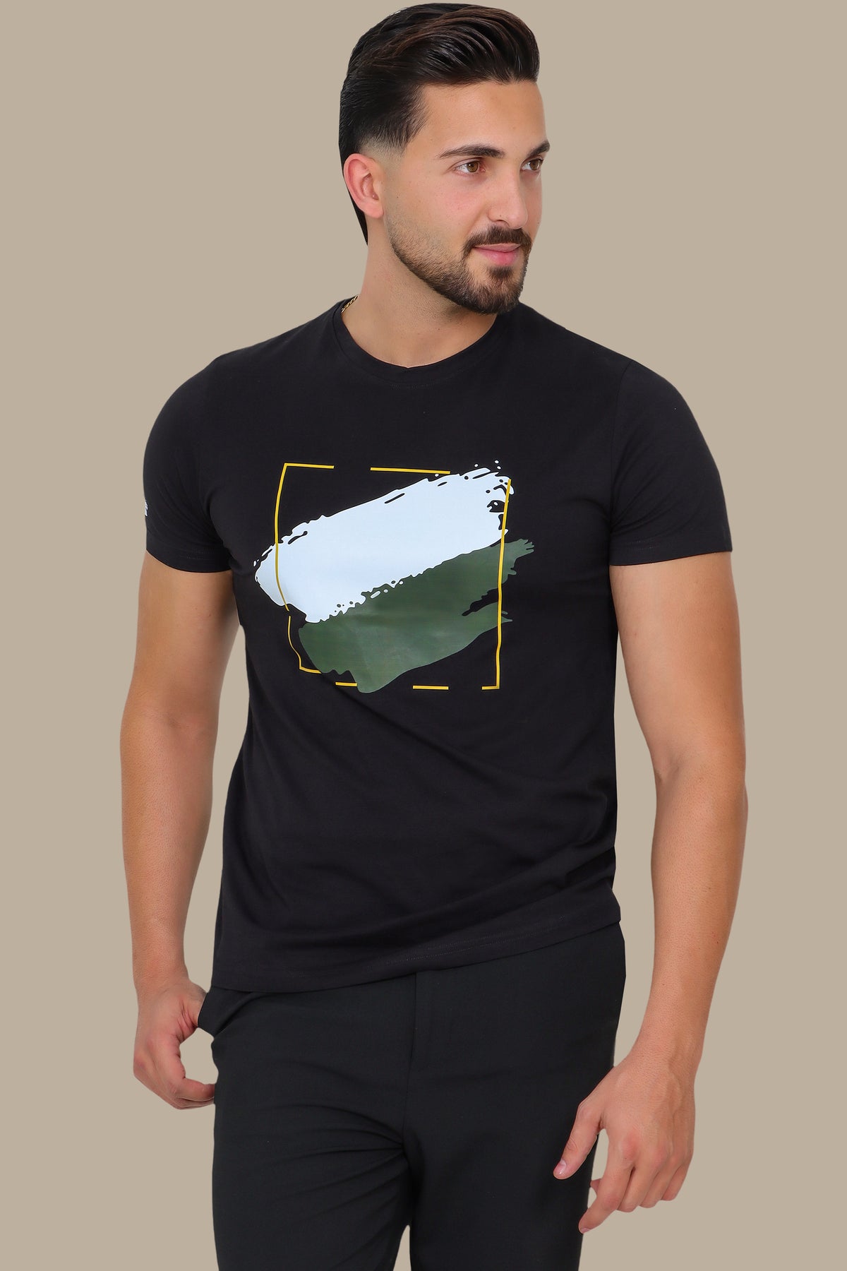 Square Paint Print T-Shirt