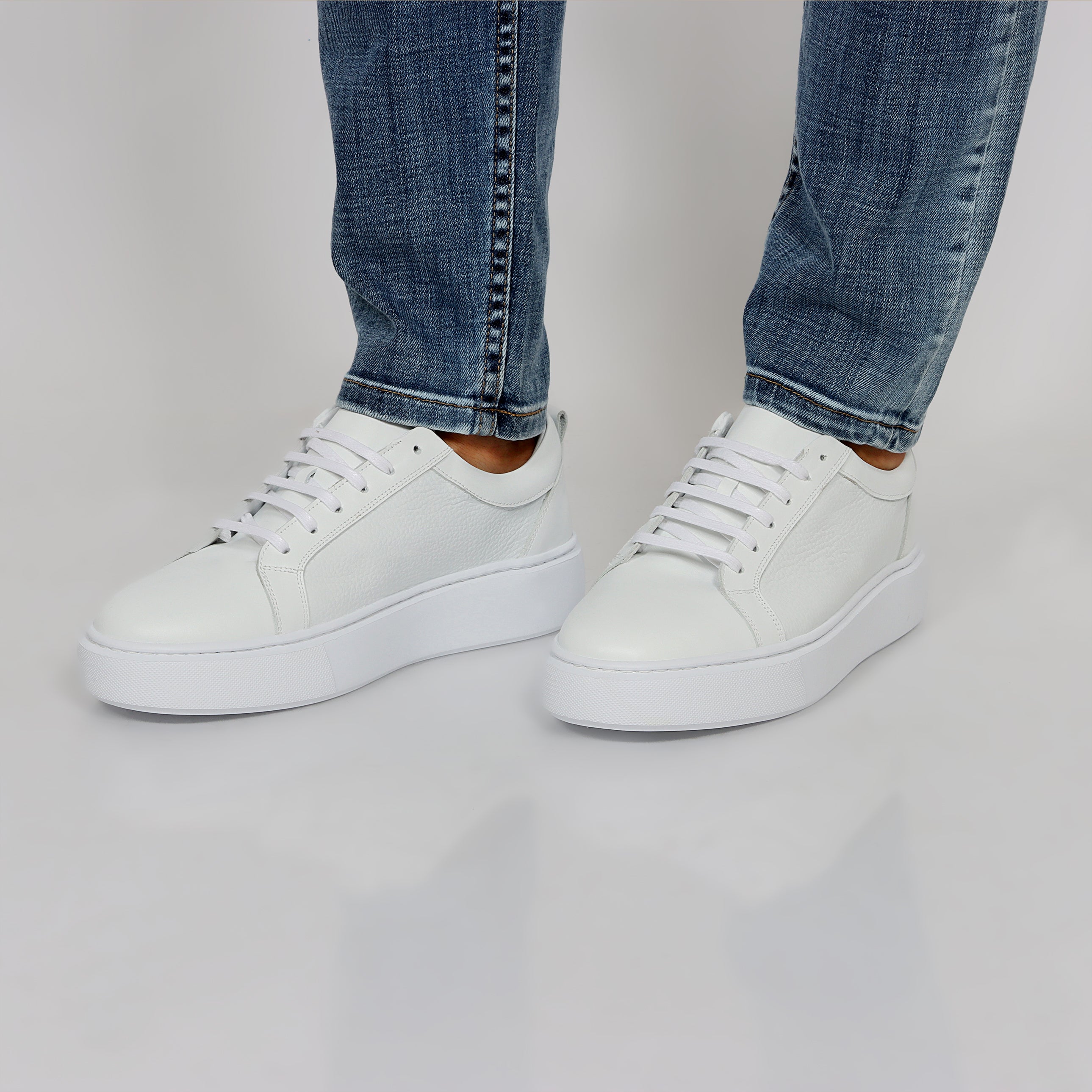 Alexander Structure White Sneakers: Pure Simplicity