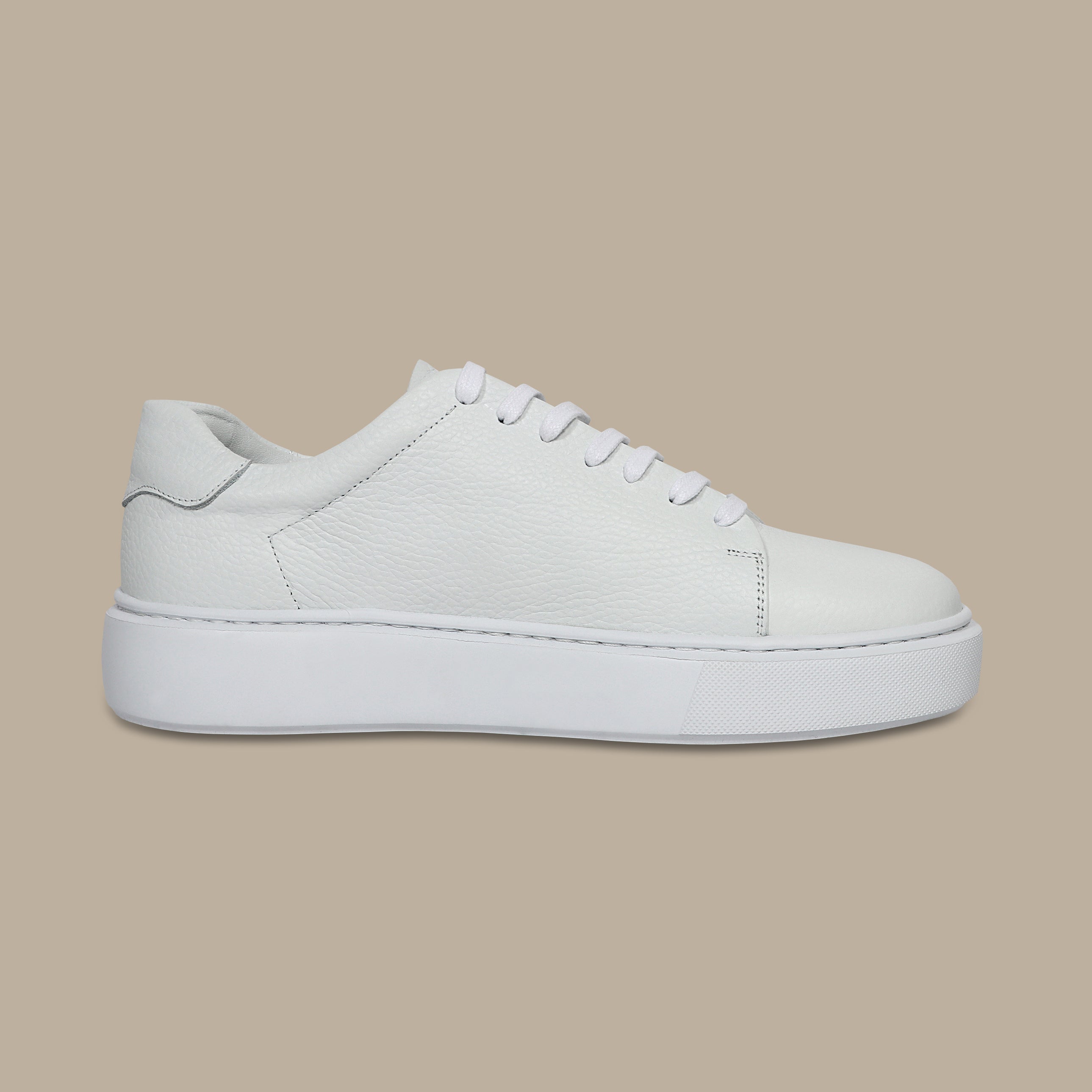 Alexander Basic Full White Sneakers: Timeless Elegance