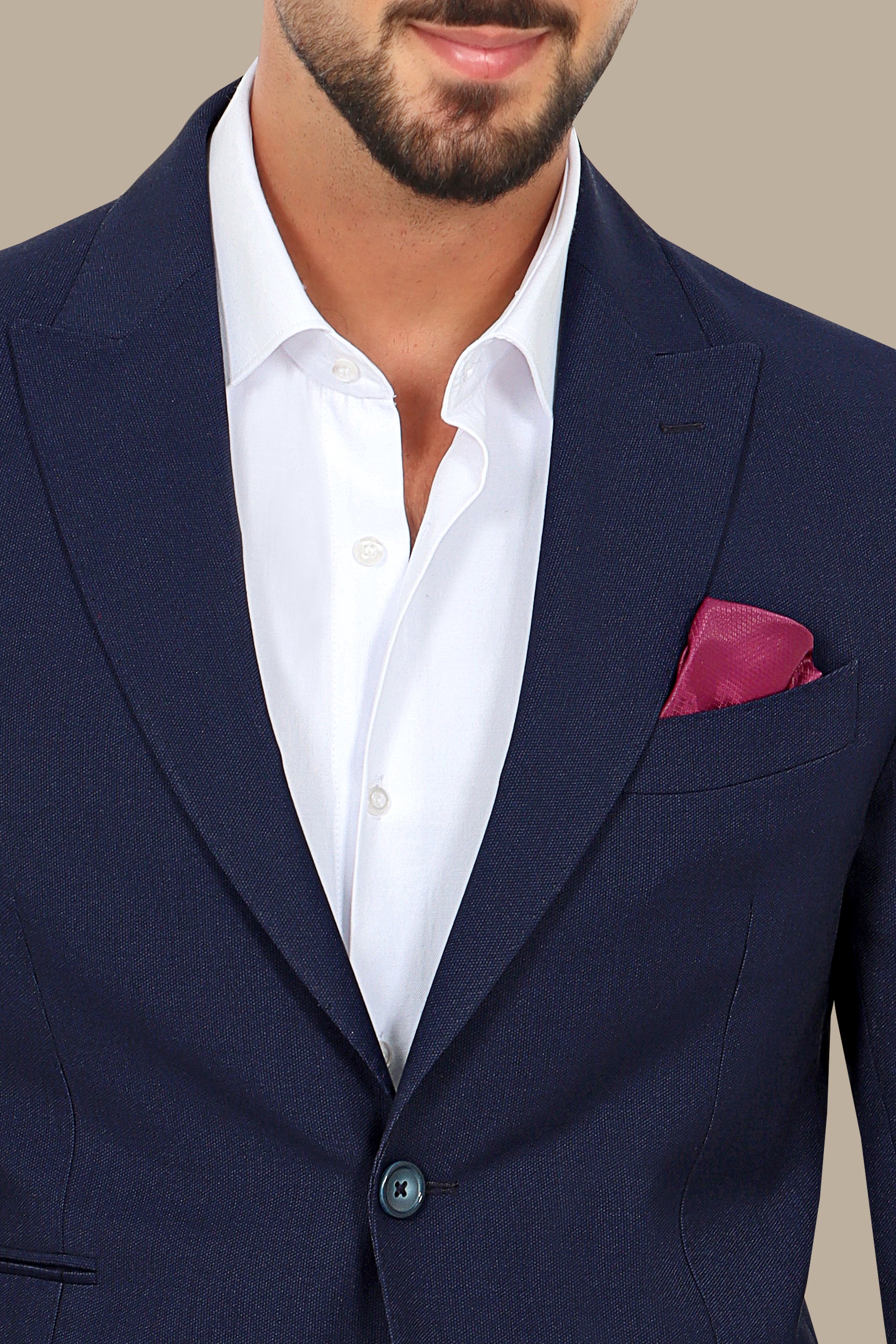 Blazer Peak Regular Structured Jacket - Navy