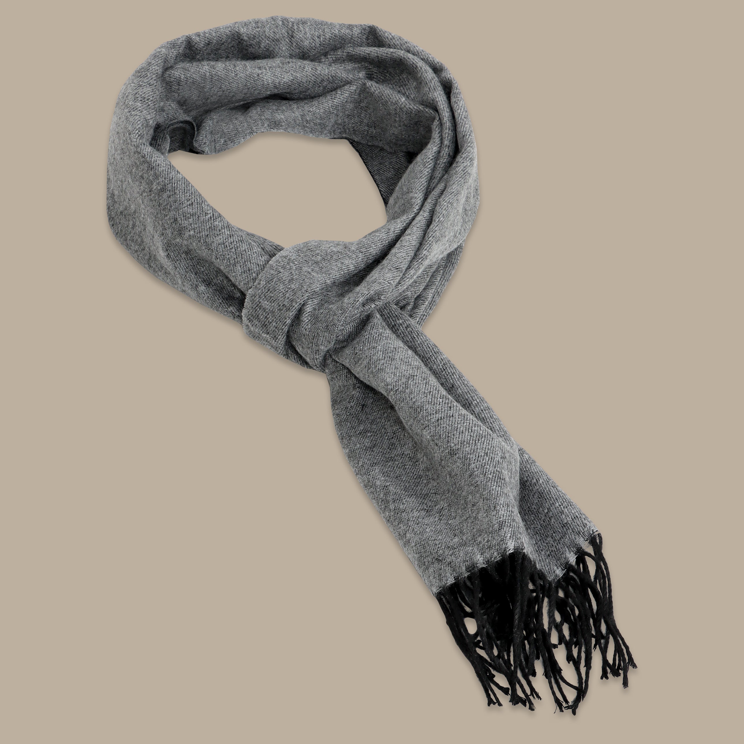 Double-Face Grey and Black Scarf