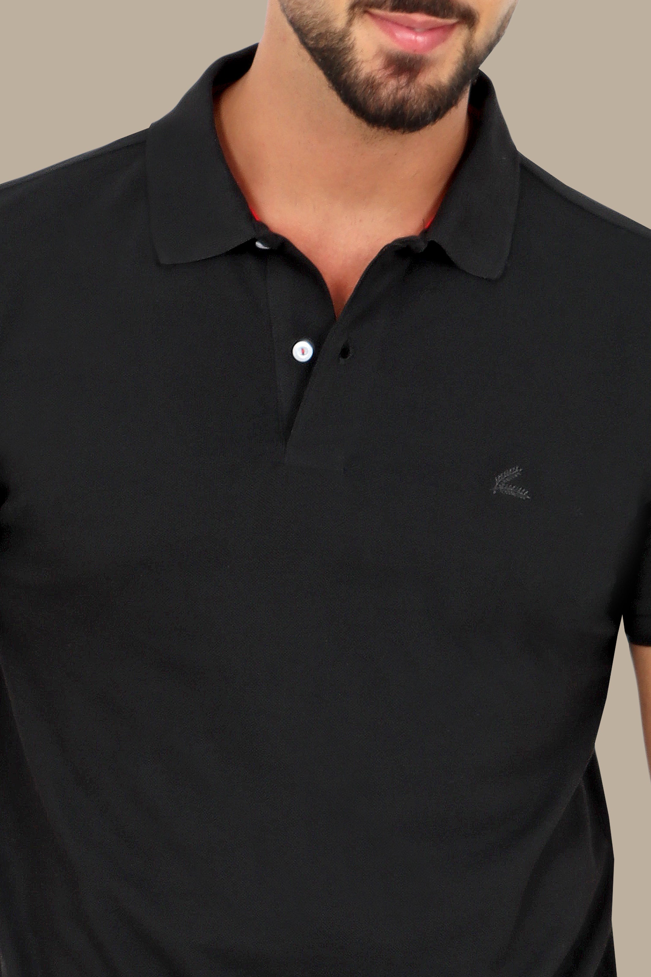 Classic Black Piquet Polo