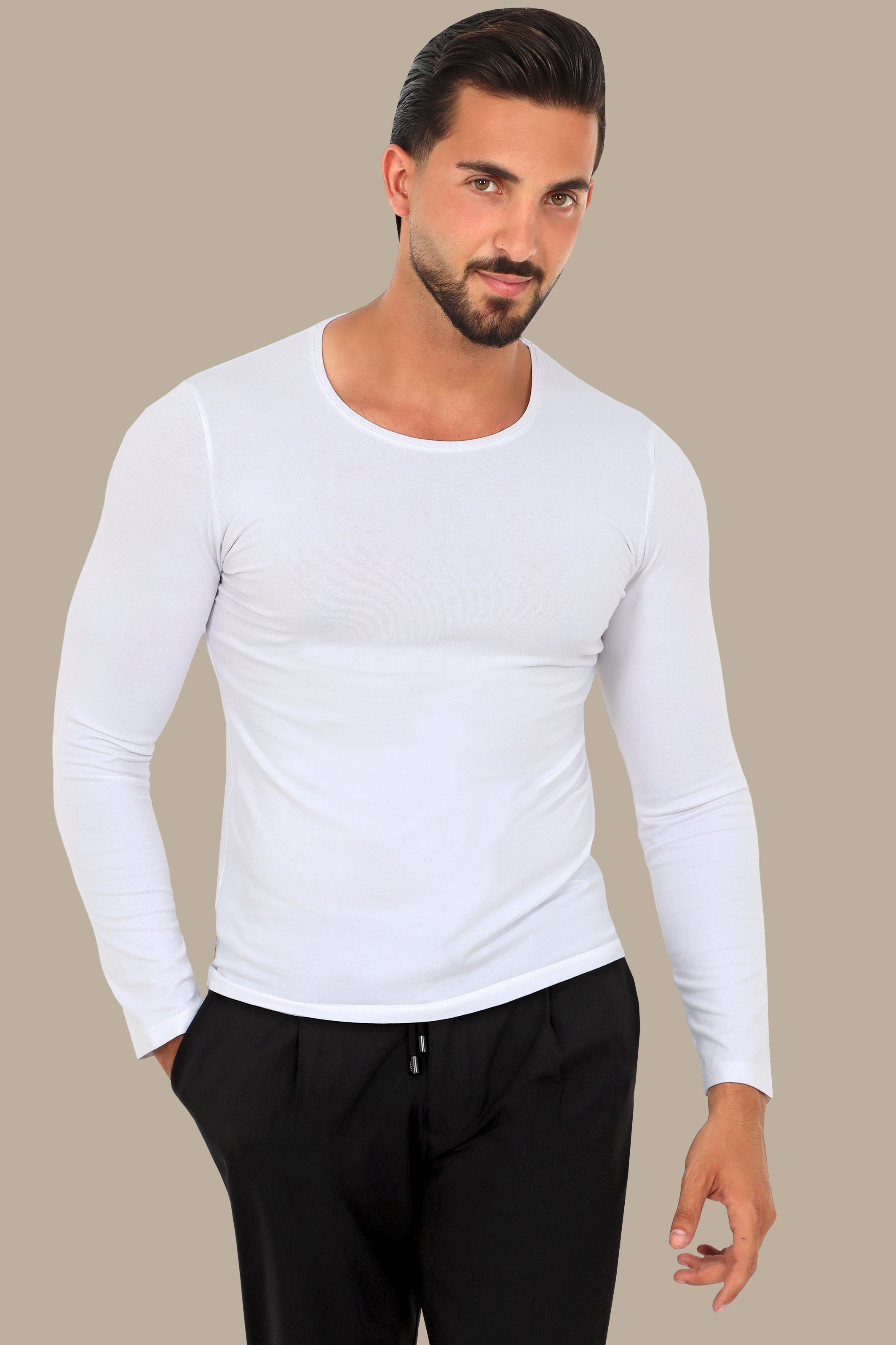 Essential White Long Sleeve T-Shirt