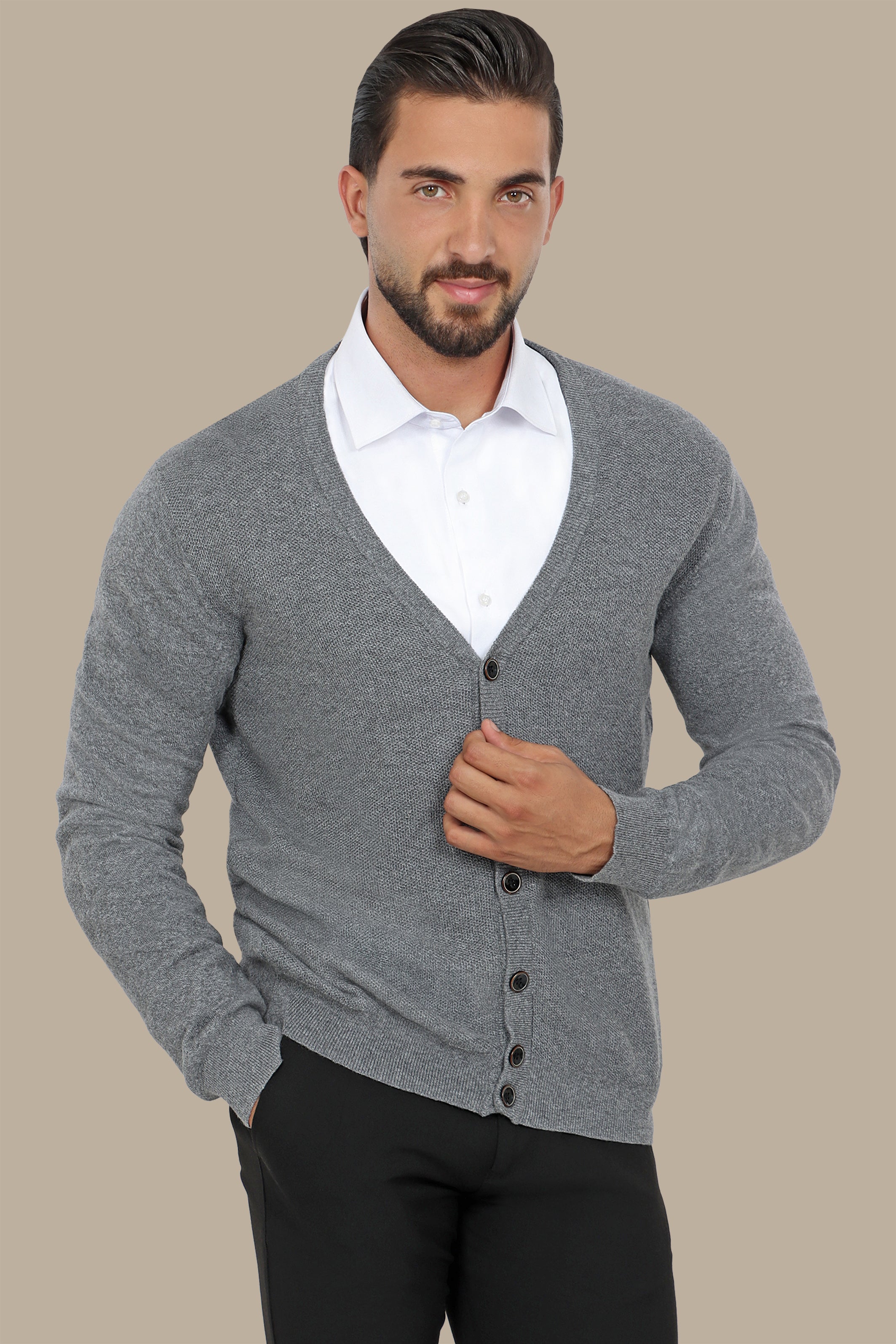 Cozy Grey Cardigan