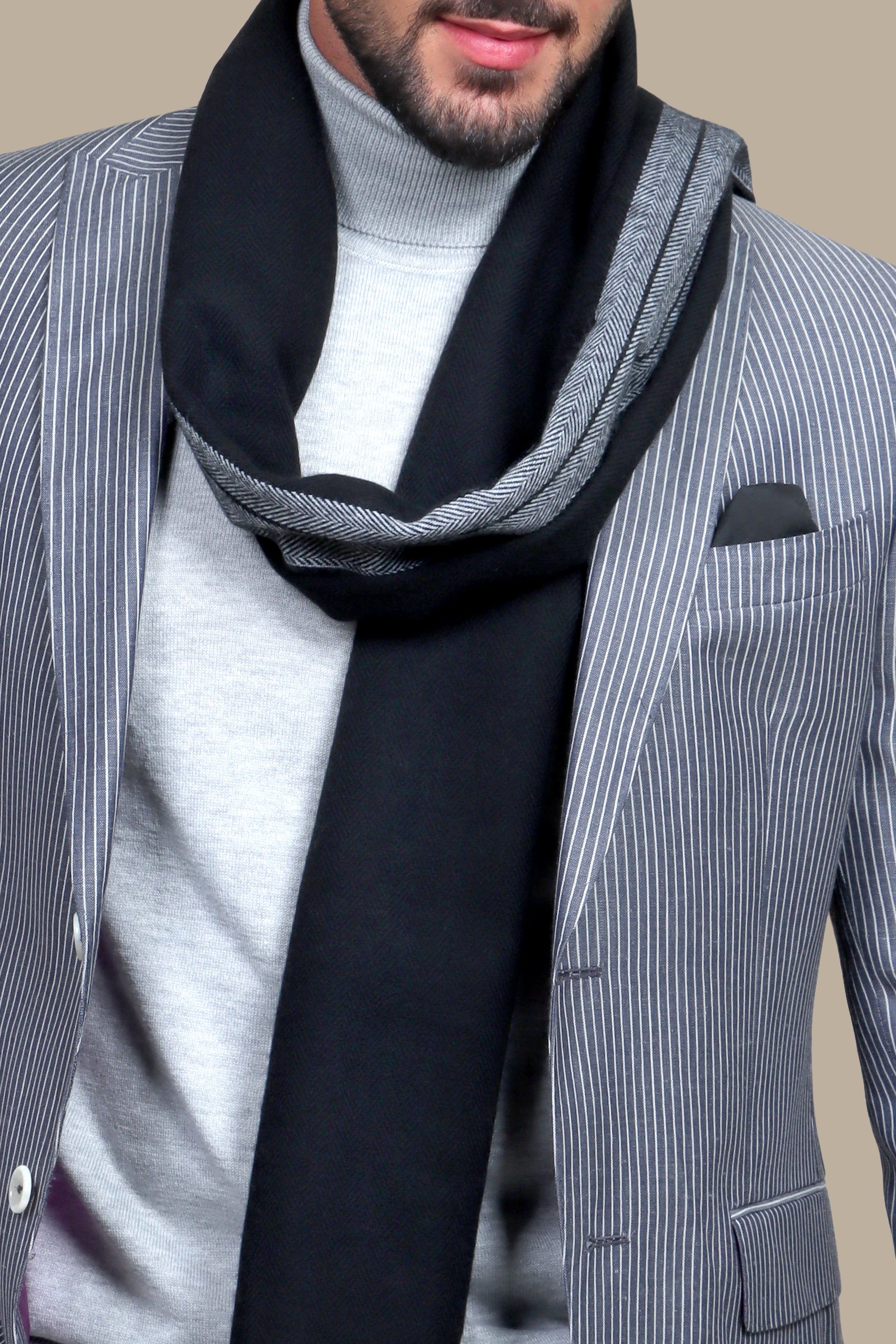 Grey Wool Stripe Suit