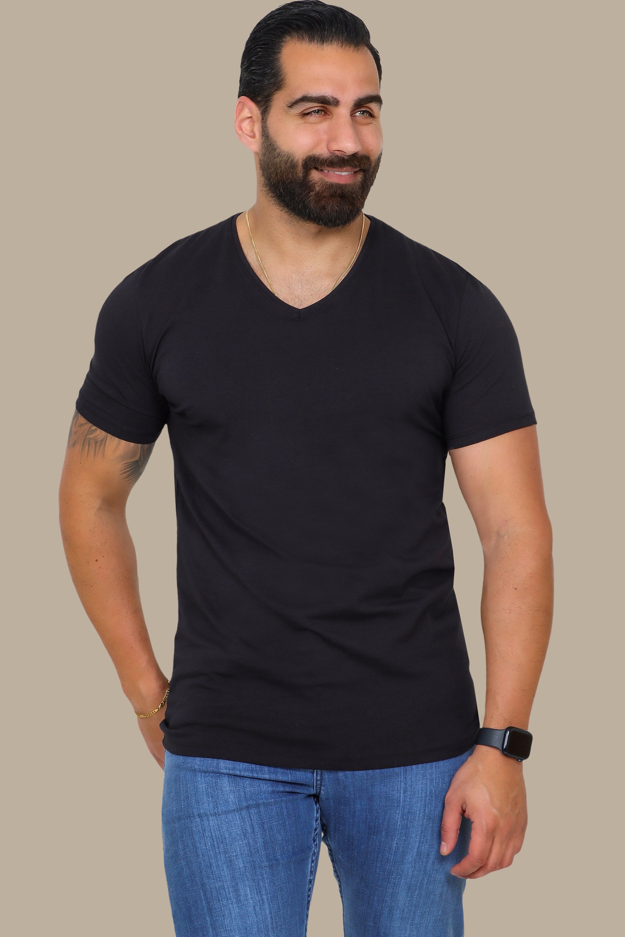 Black V-Neck T-Shirt: Timeless Basic