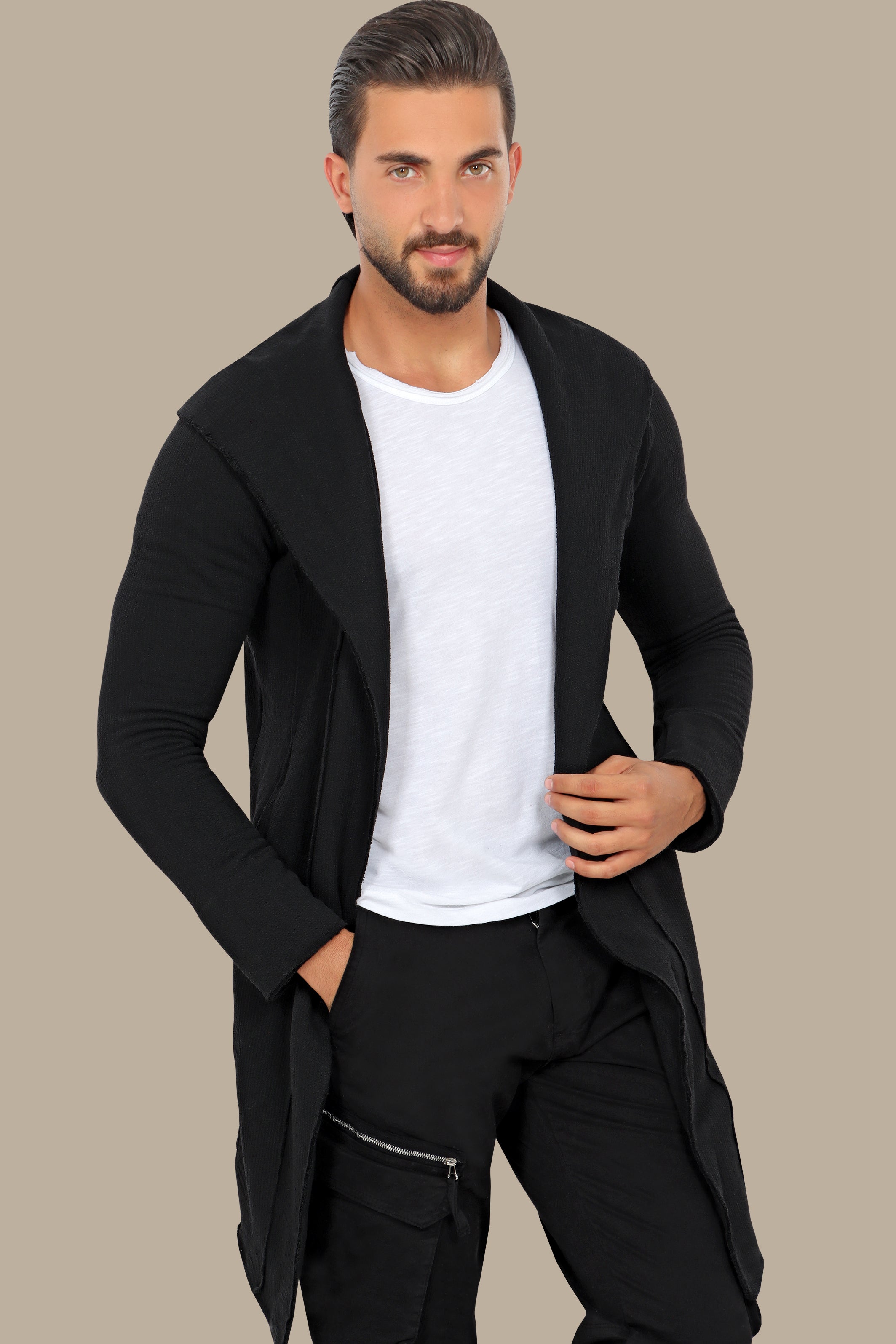 Chic Black Long Cardigan Jacket: Effortless Elegance for Every Occasion