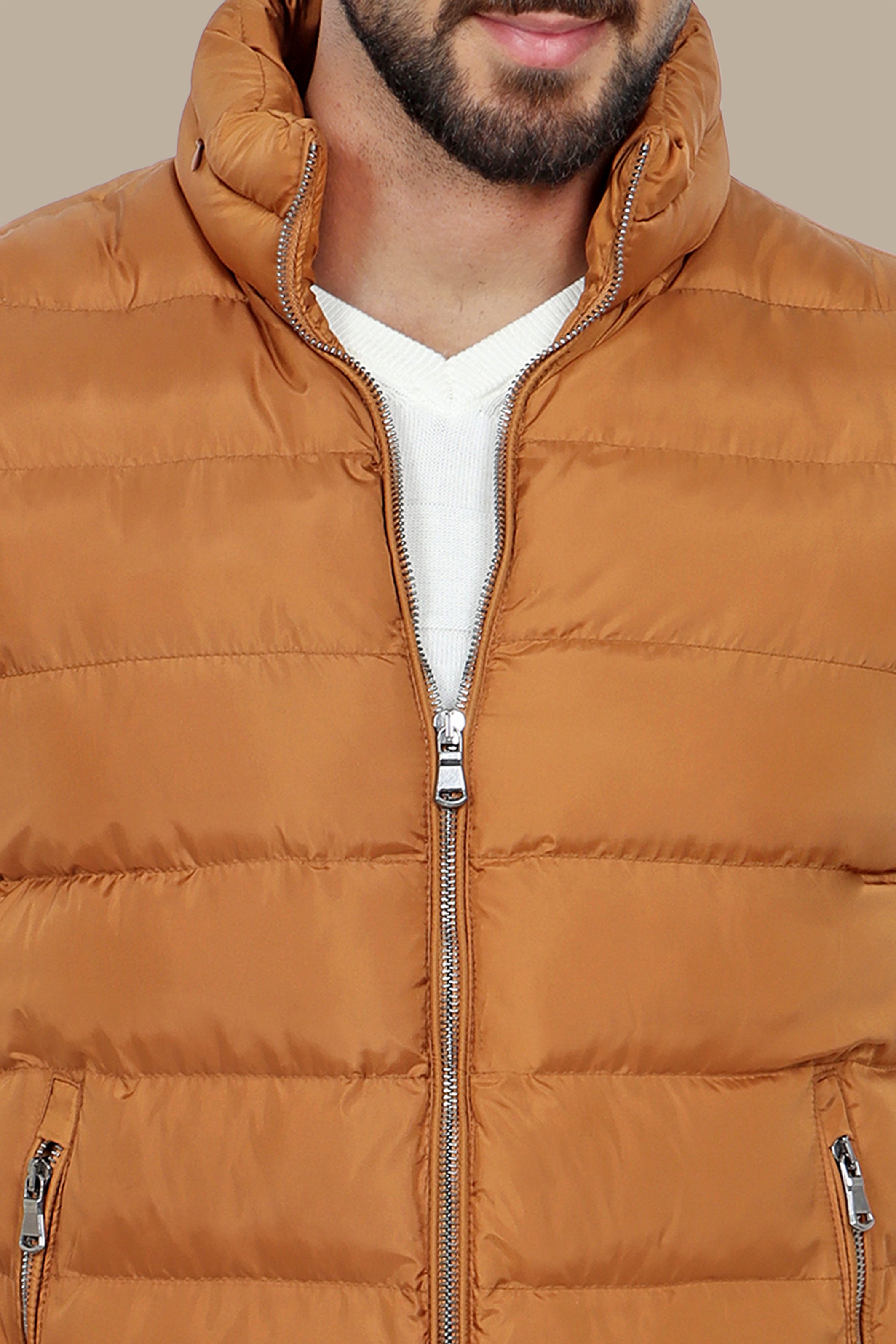 Havane Plain Puffer Vest