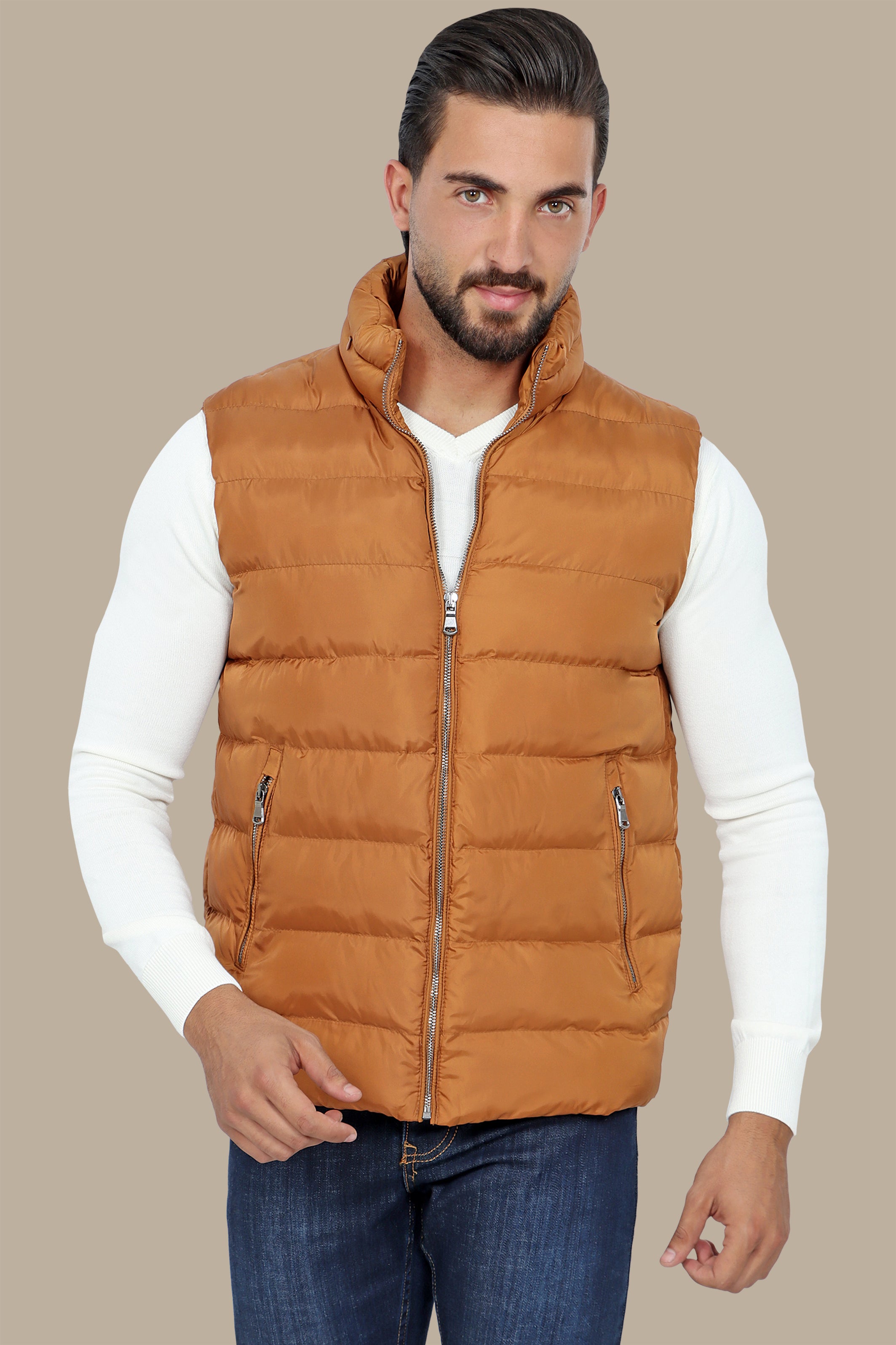 Havane Plain Puffer Vest