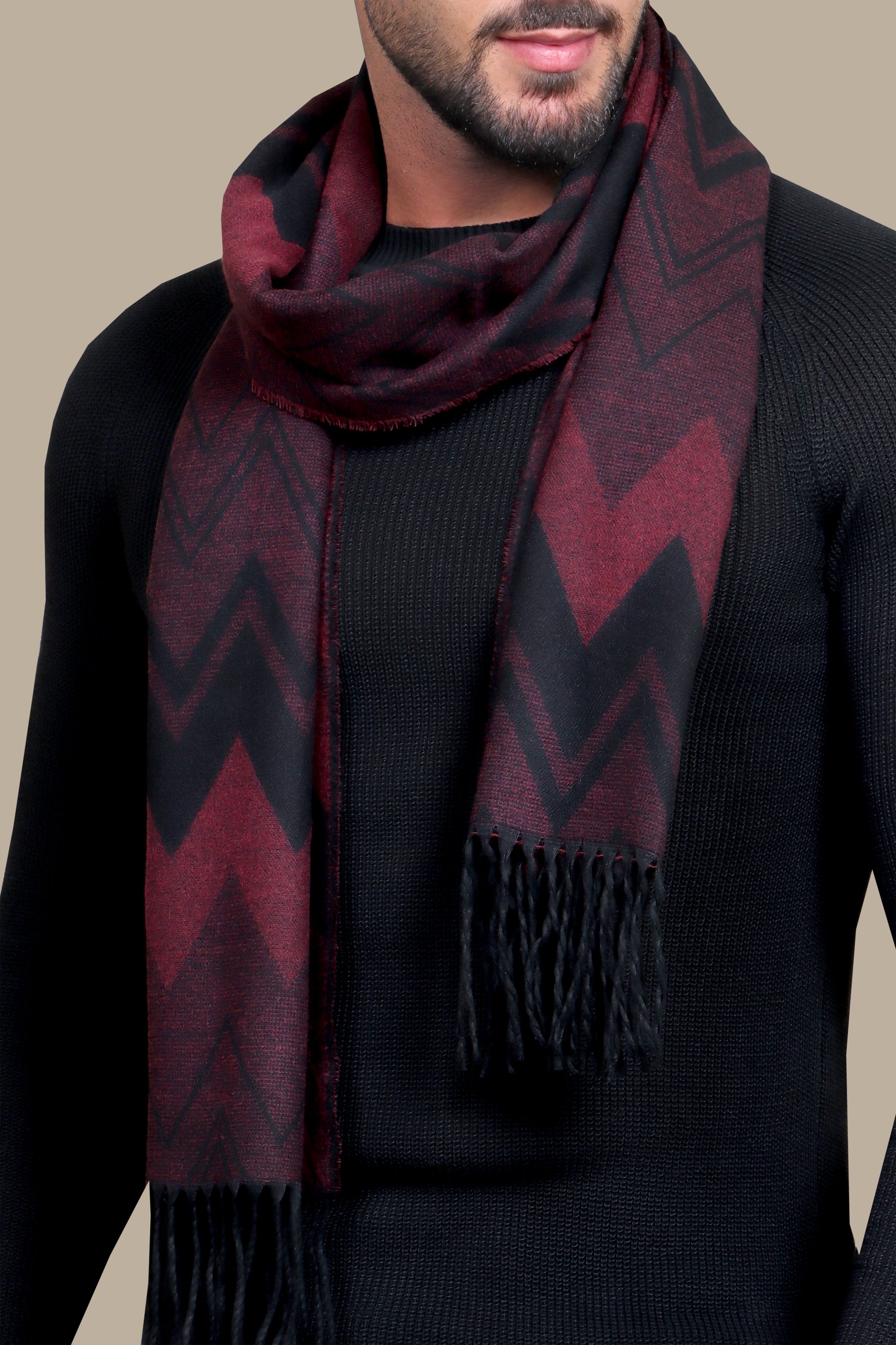 Scarf Designed | Burgundy