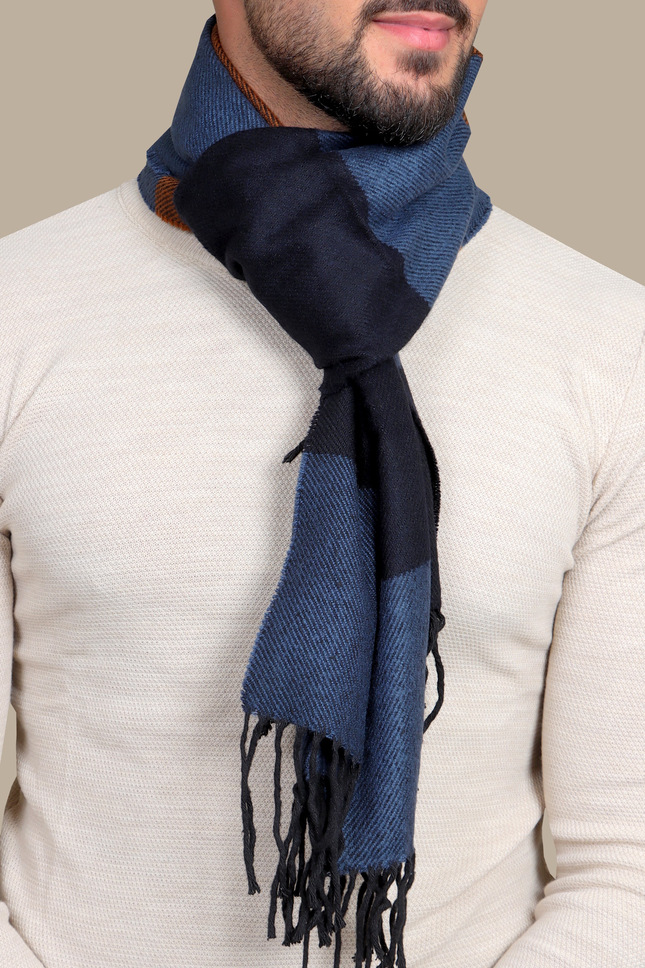 Twill Symphony: Multicolored Wool Layers of Elegance