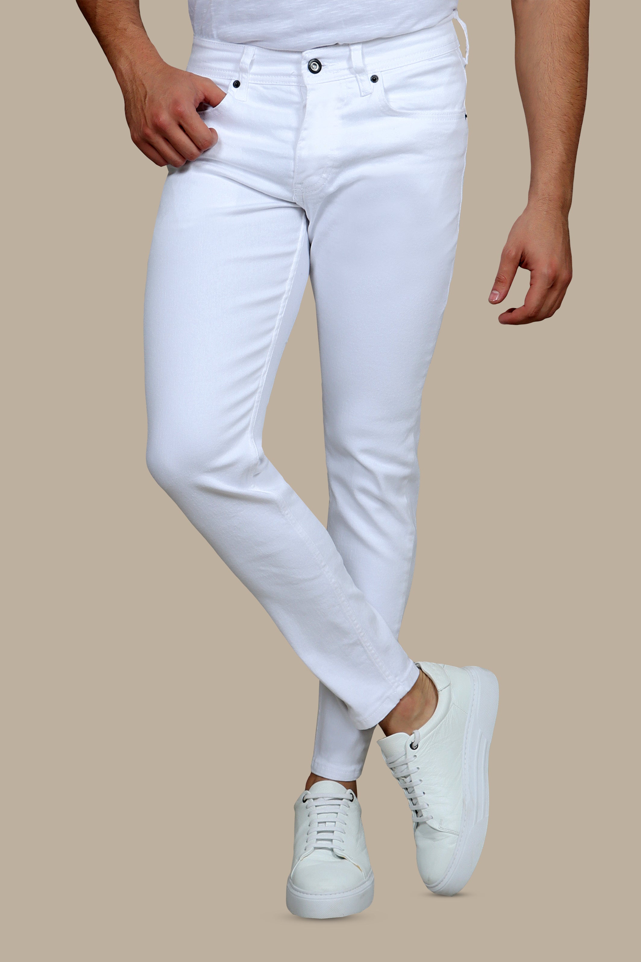 Classic White Jeans