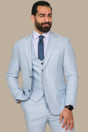 Fila-Fil 3-Piece Suit with Patch Lapel