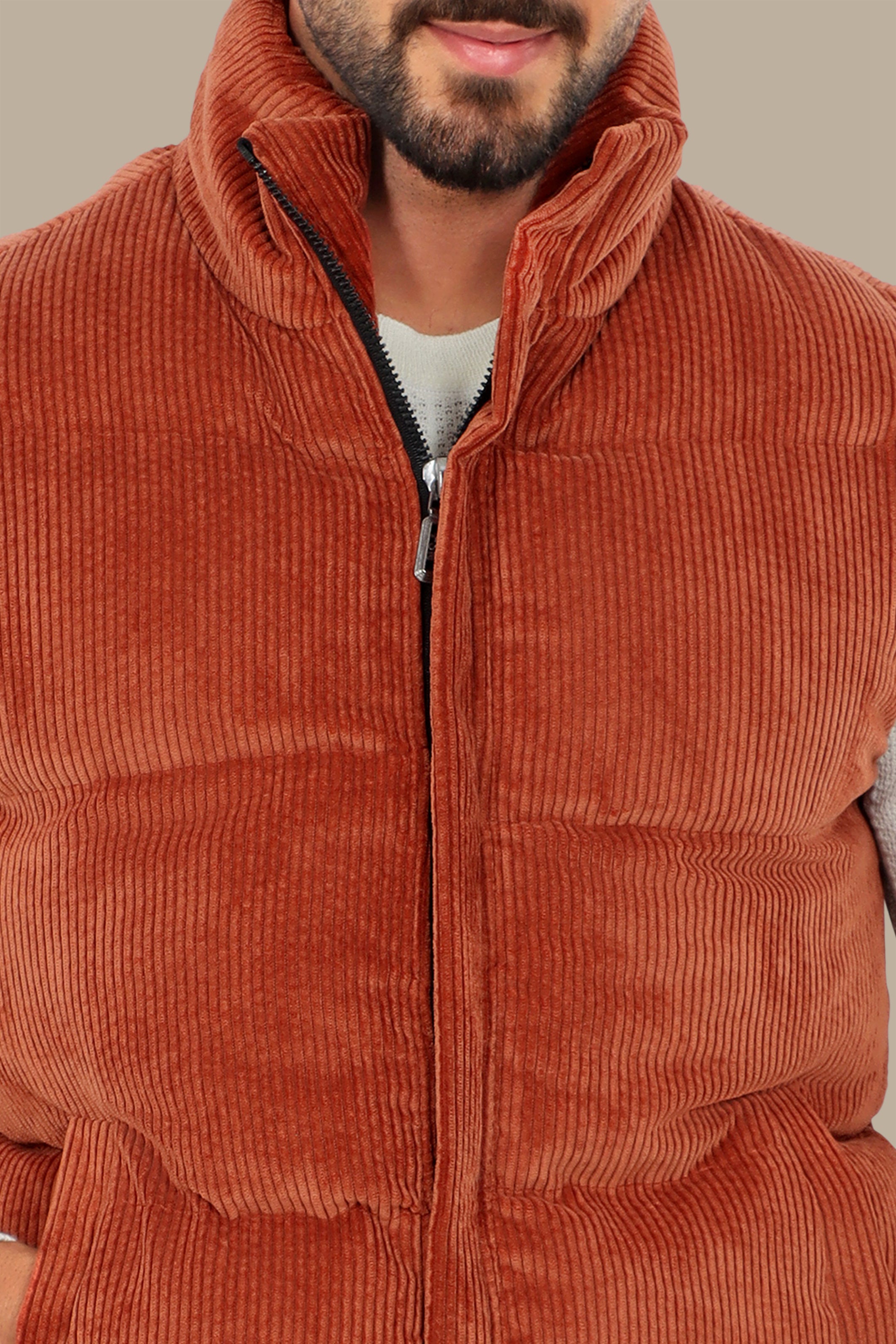 Brick Corduroy Vest