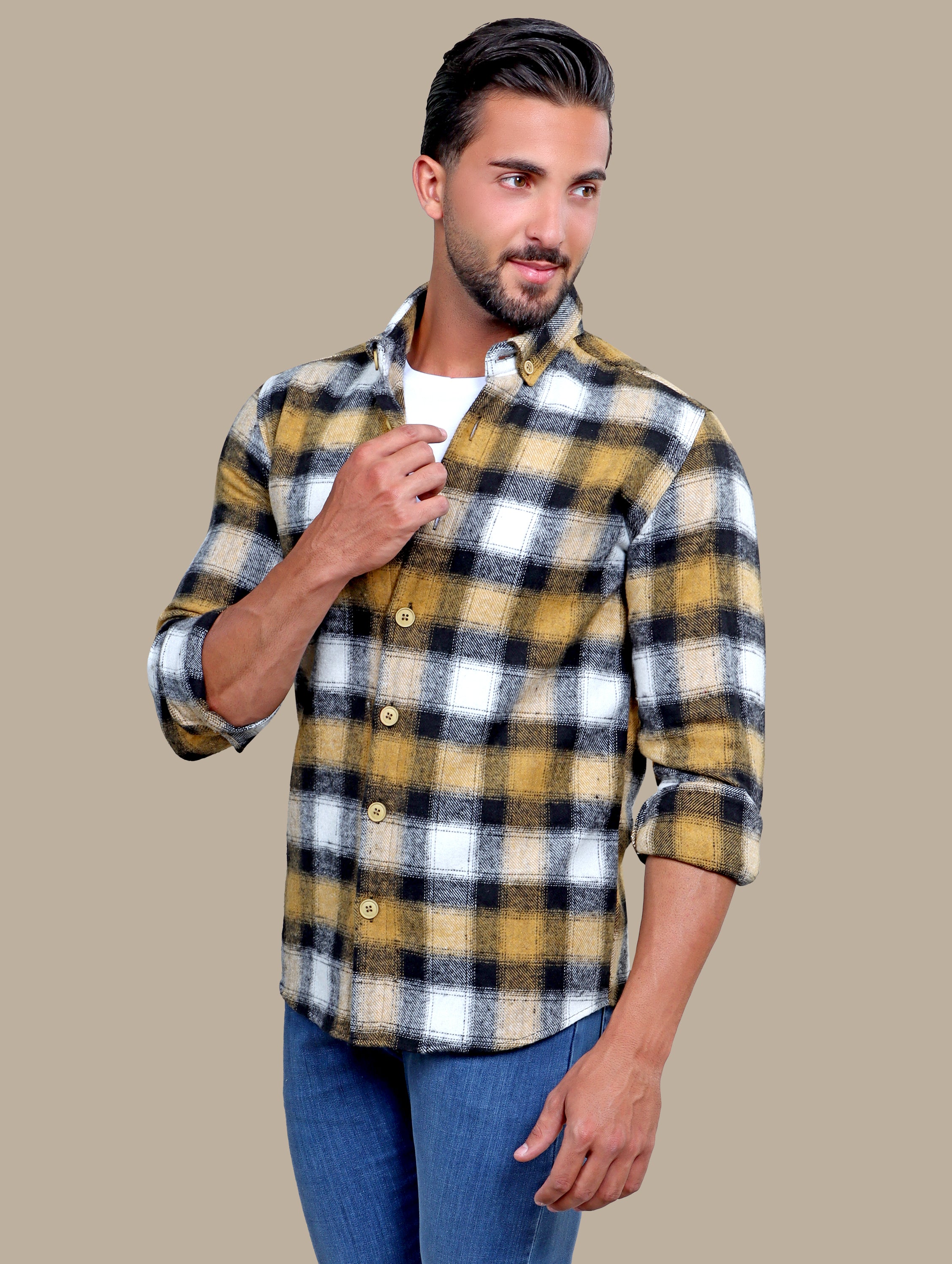 Overshirt Checked | Yellow