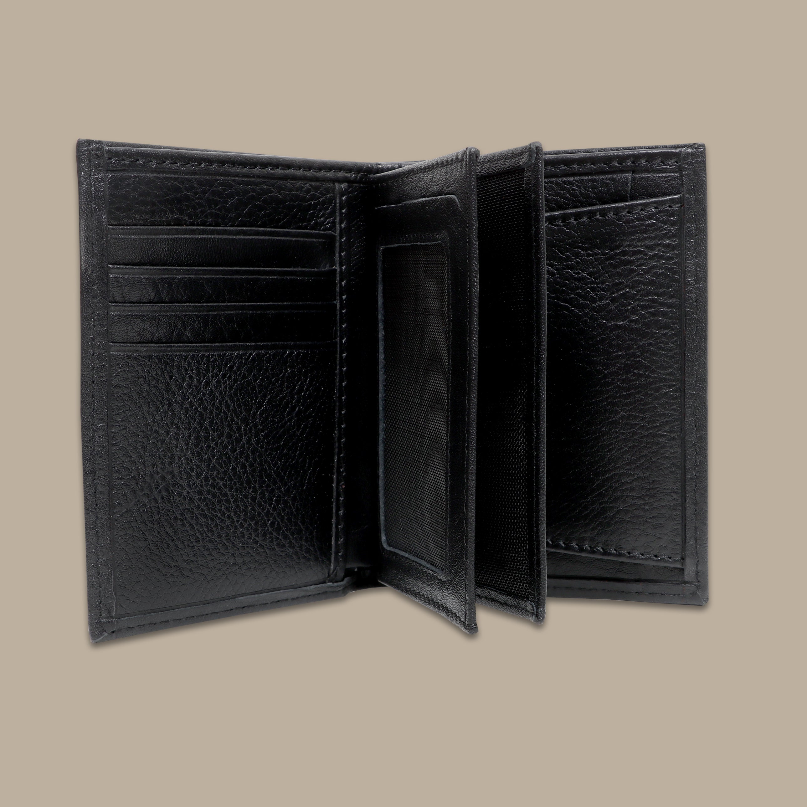 Noir Chic: Black Diamond Wallet for Cards - Streamlined Elegance in Every Detail