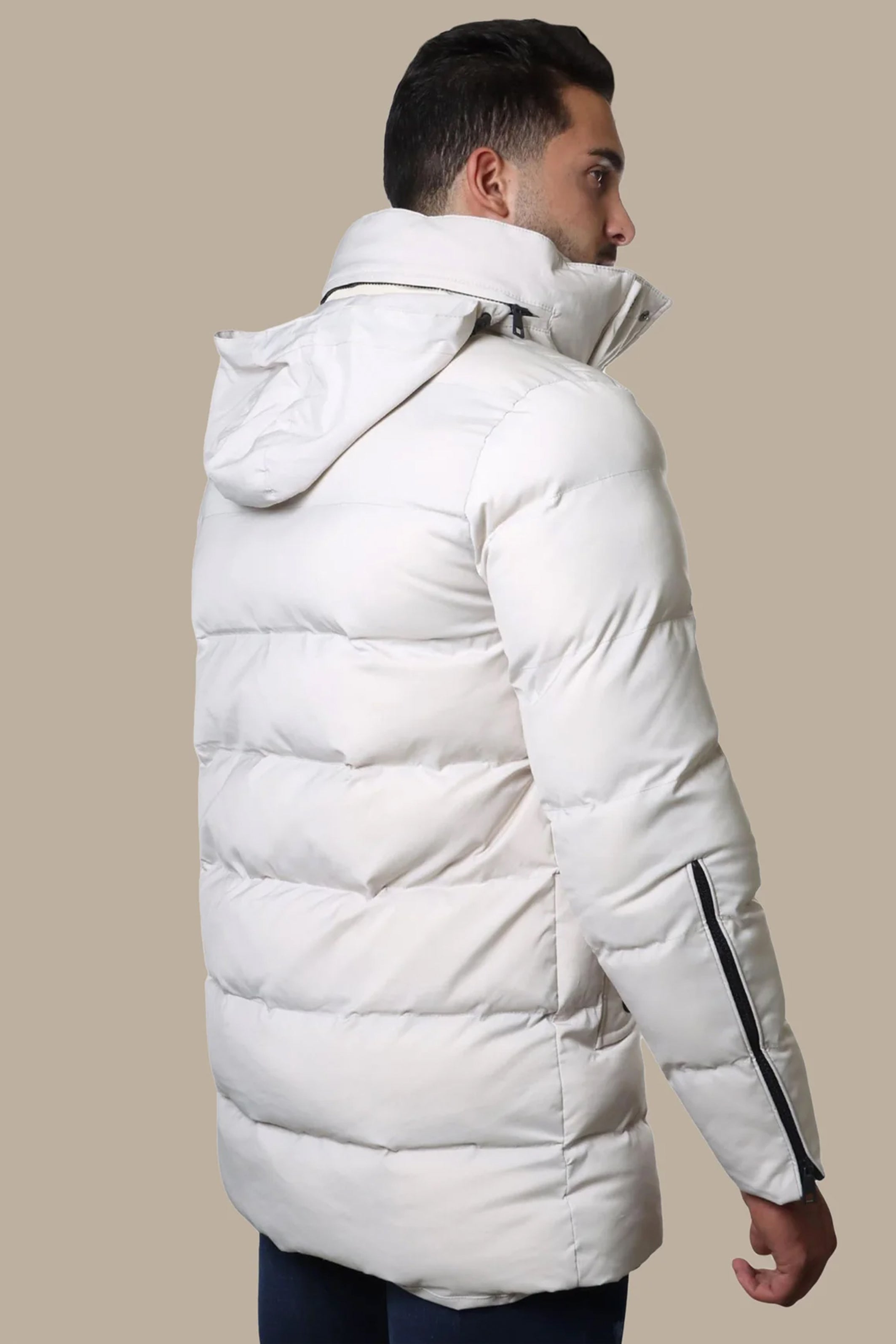 Coat Puffer Hooded | Off White