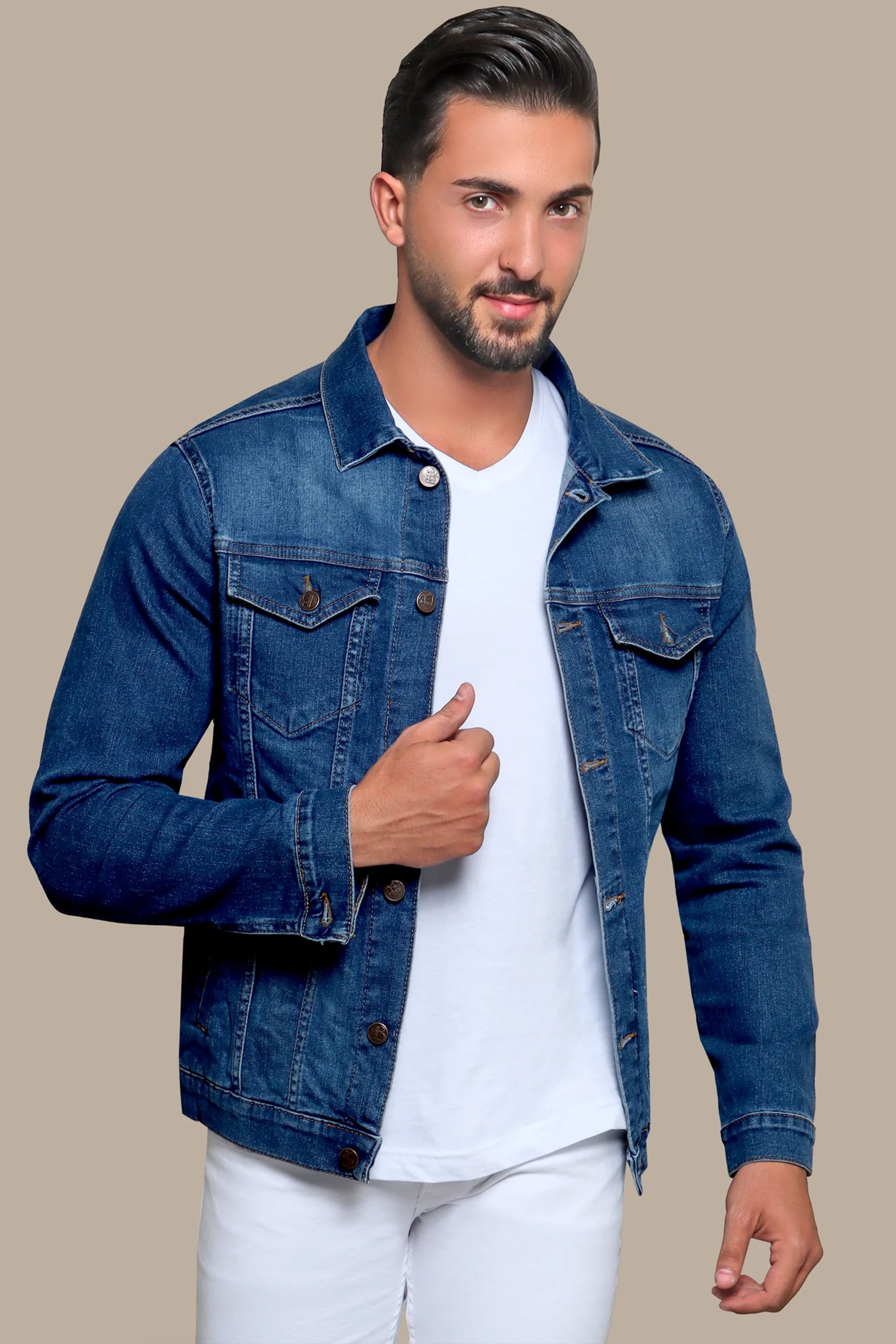 Jacket Denim Basic | Blue