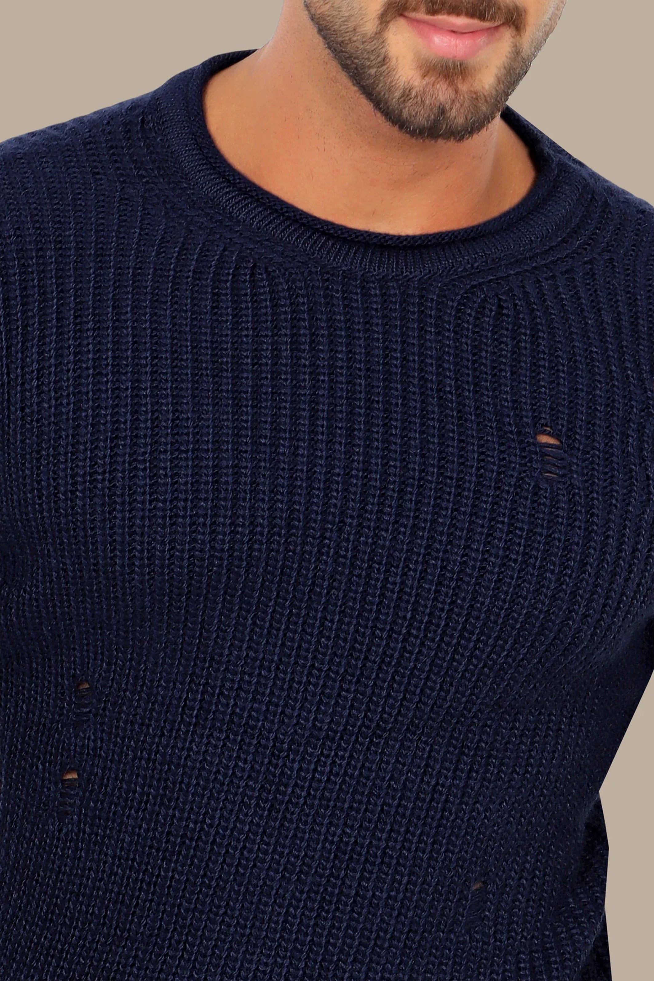 Blue Knitted Sweater