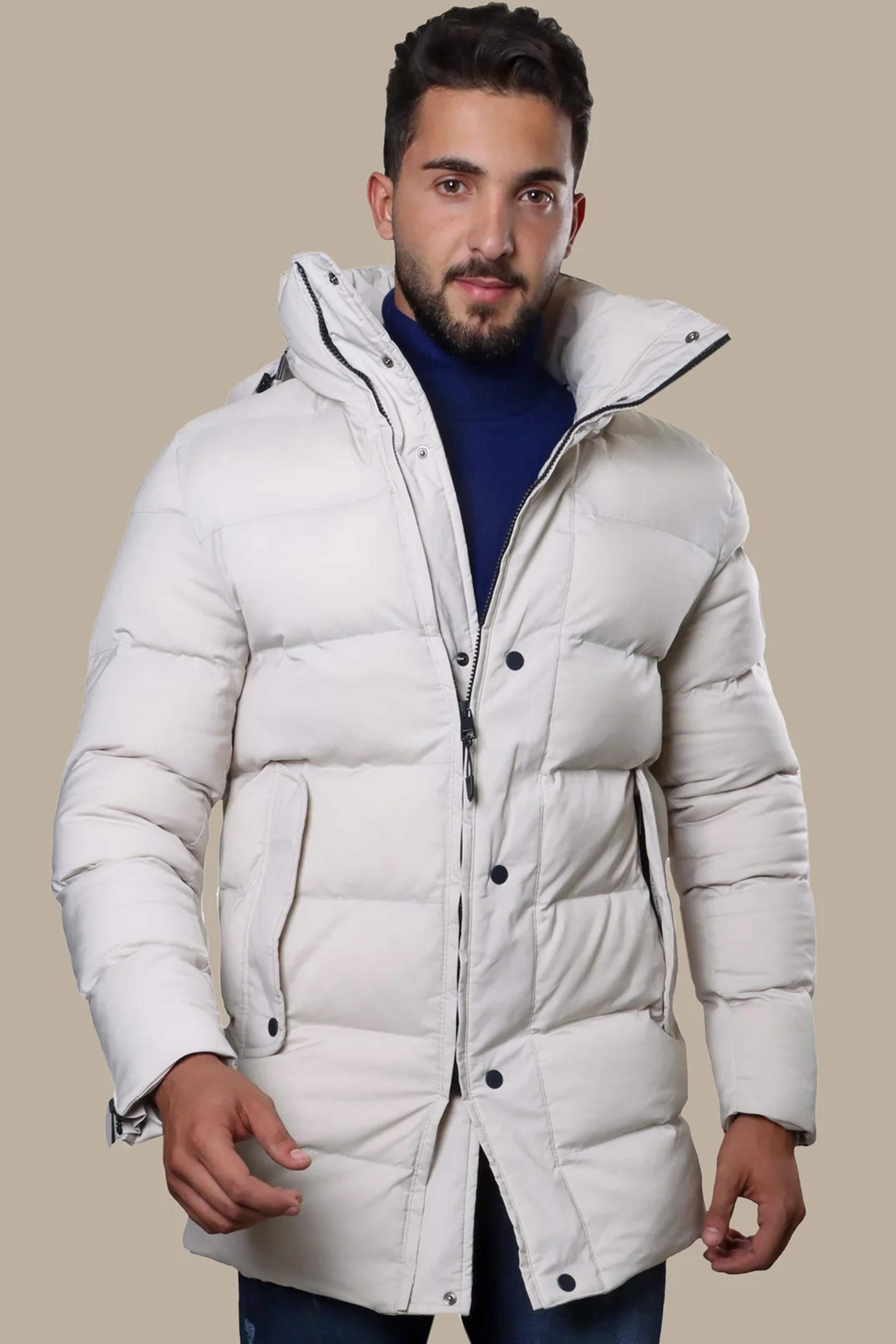 Coat Puffer Hooded | Off White