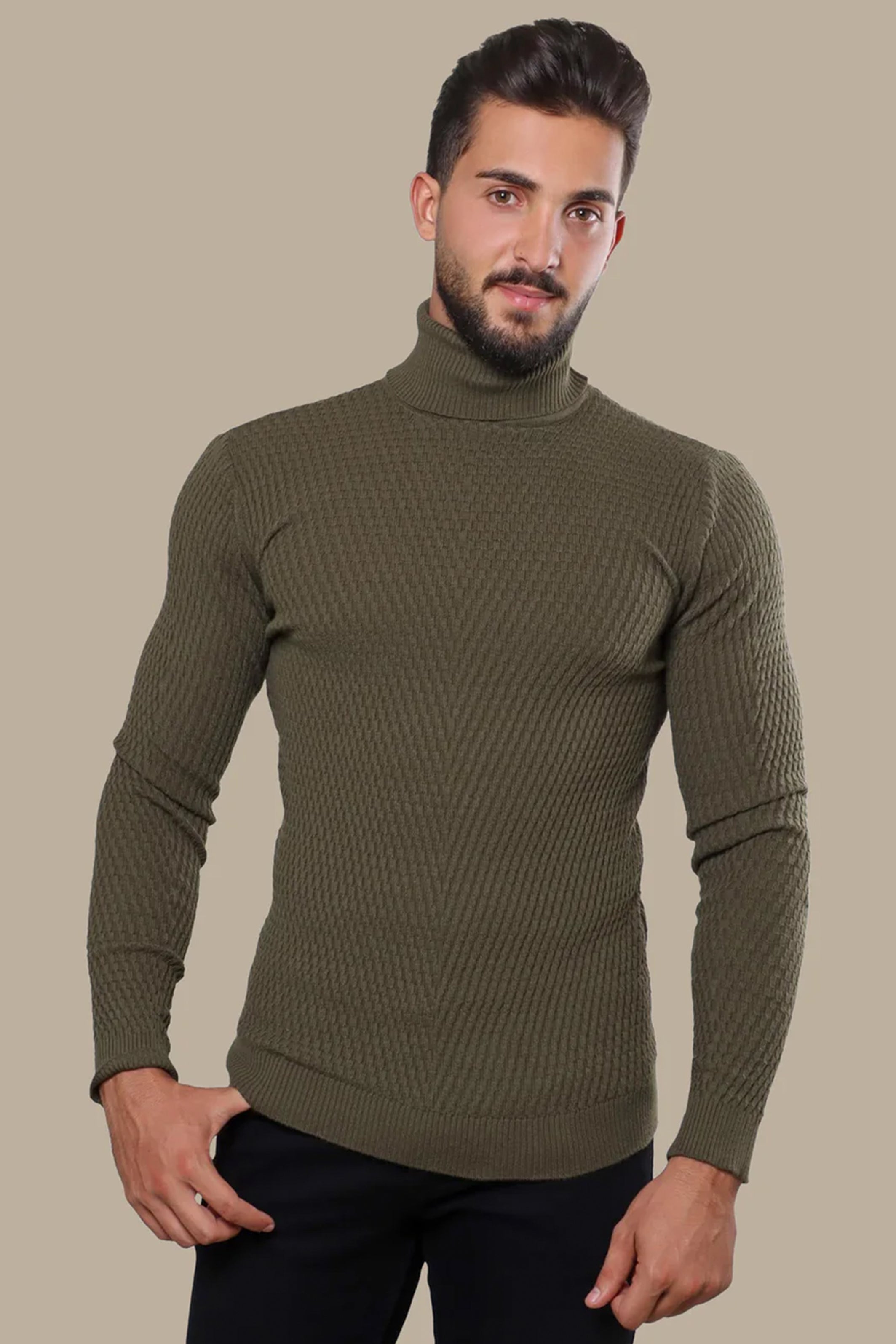 Sweater Turtle Neck | Khaki