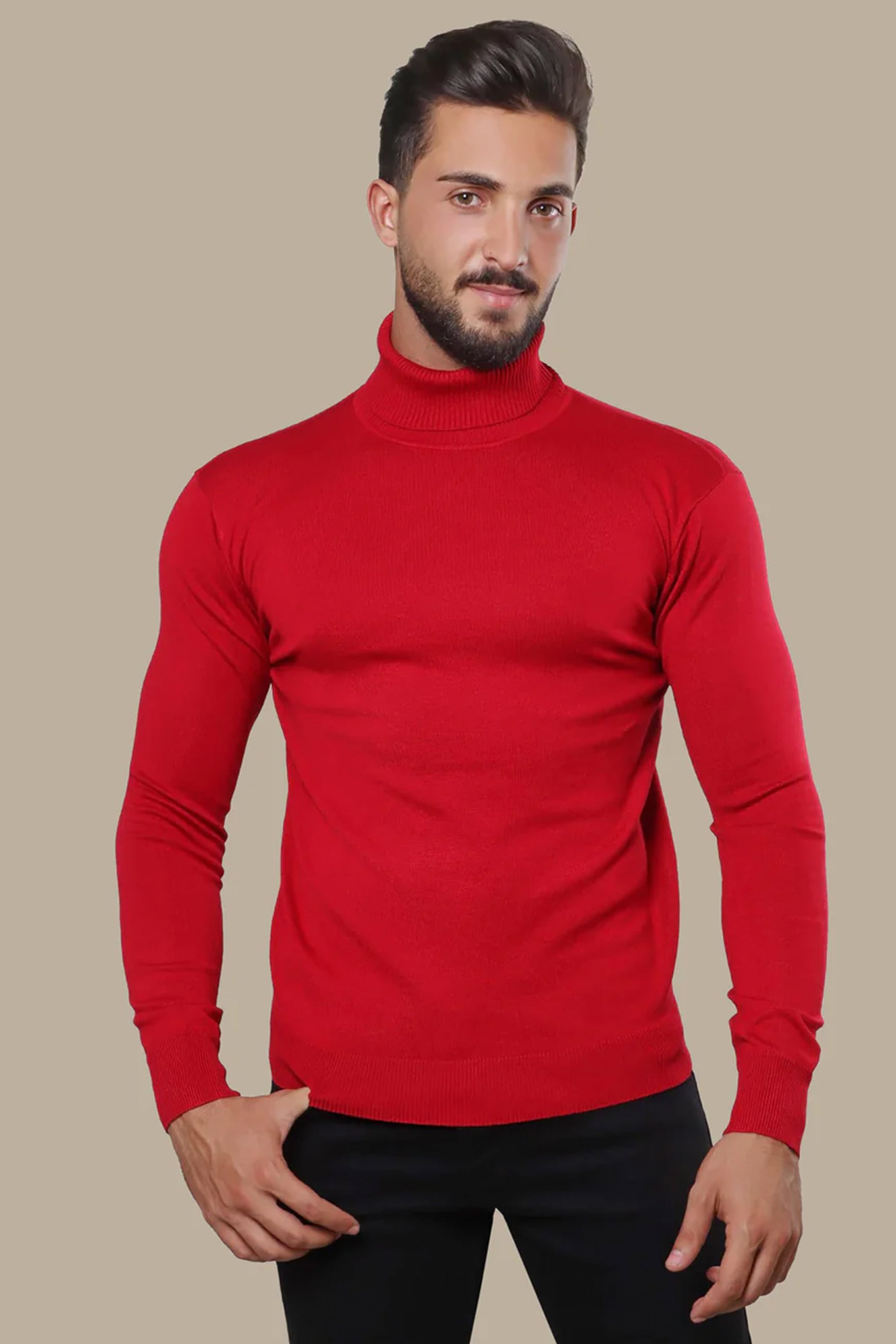 Sweater Turtle Neck | Red