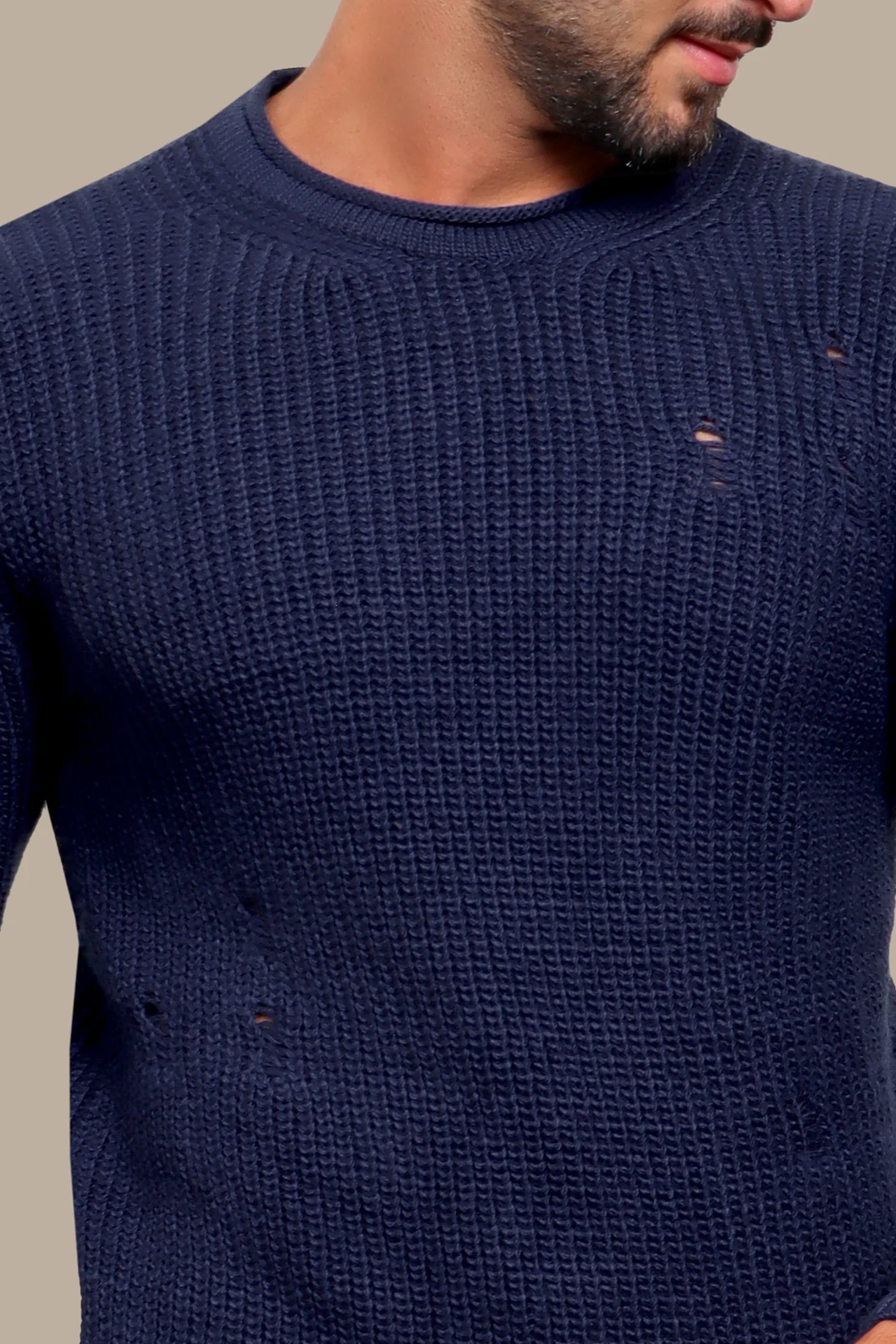 Blue Knitted Sweater