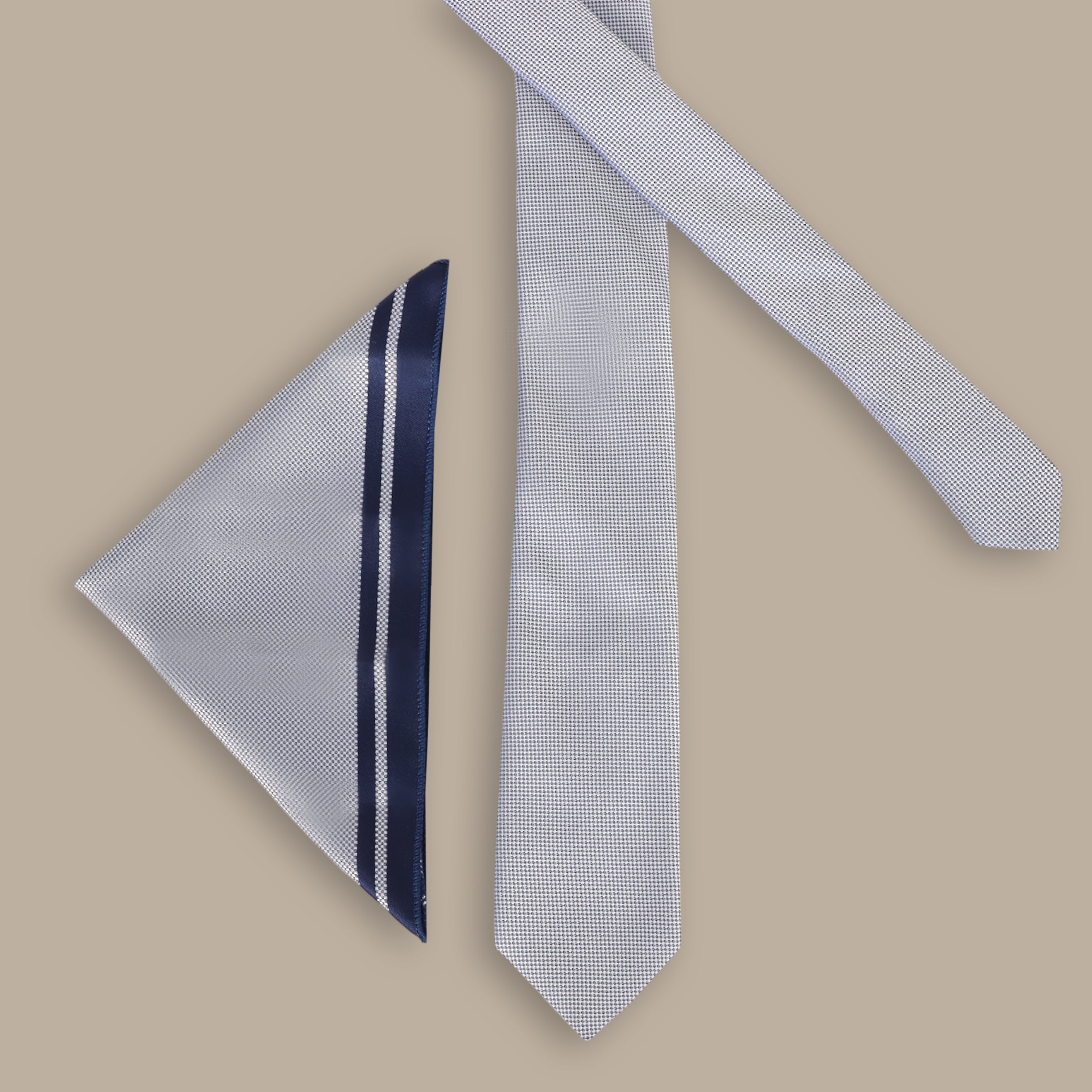 Tie Structure Set in Solid Grey